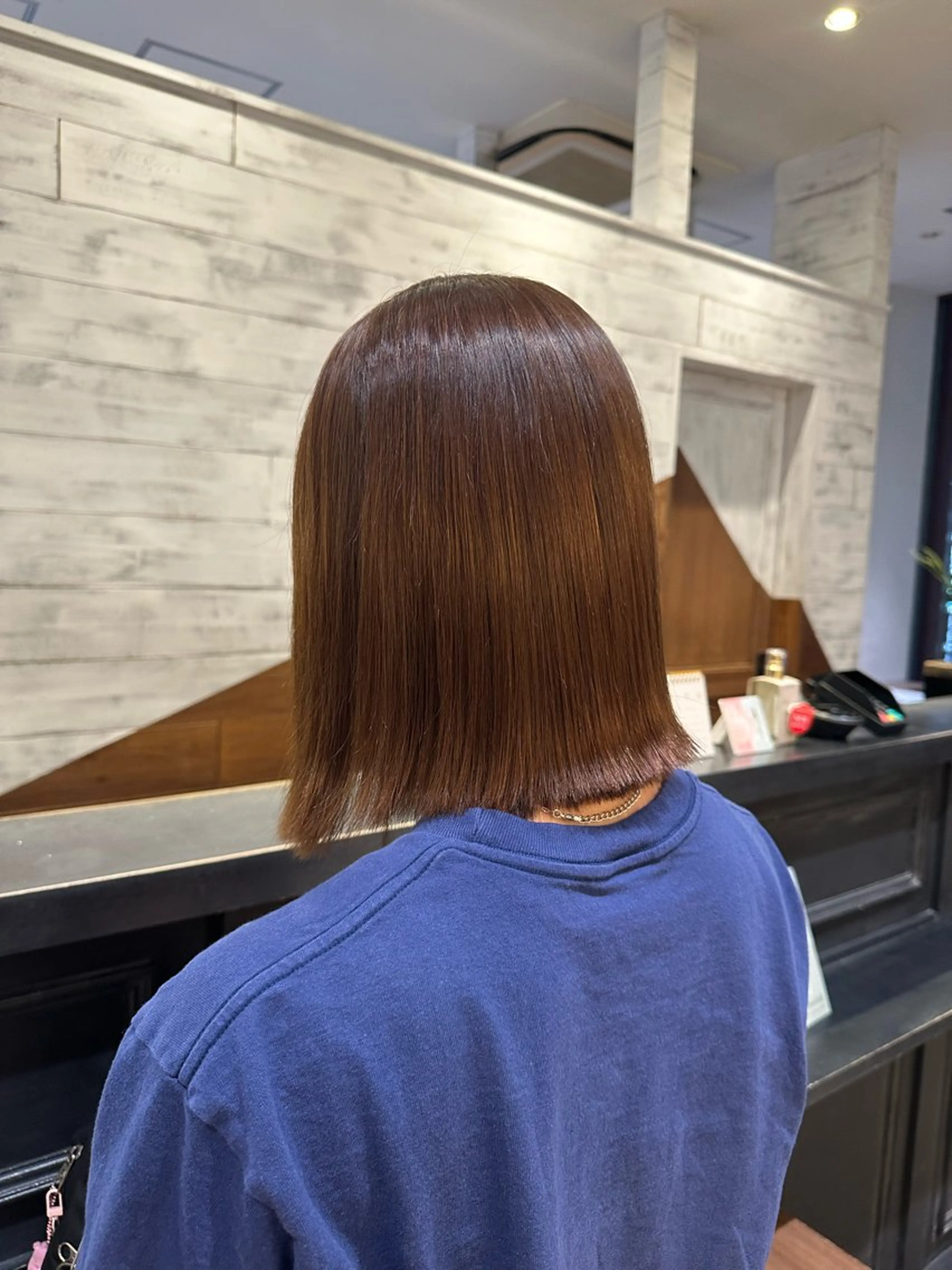 rico/暖色カラー /レイヤーボブ/ボブのヘアスタイル