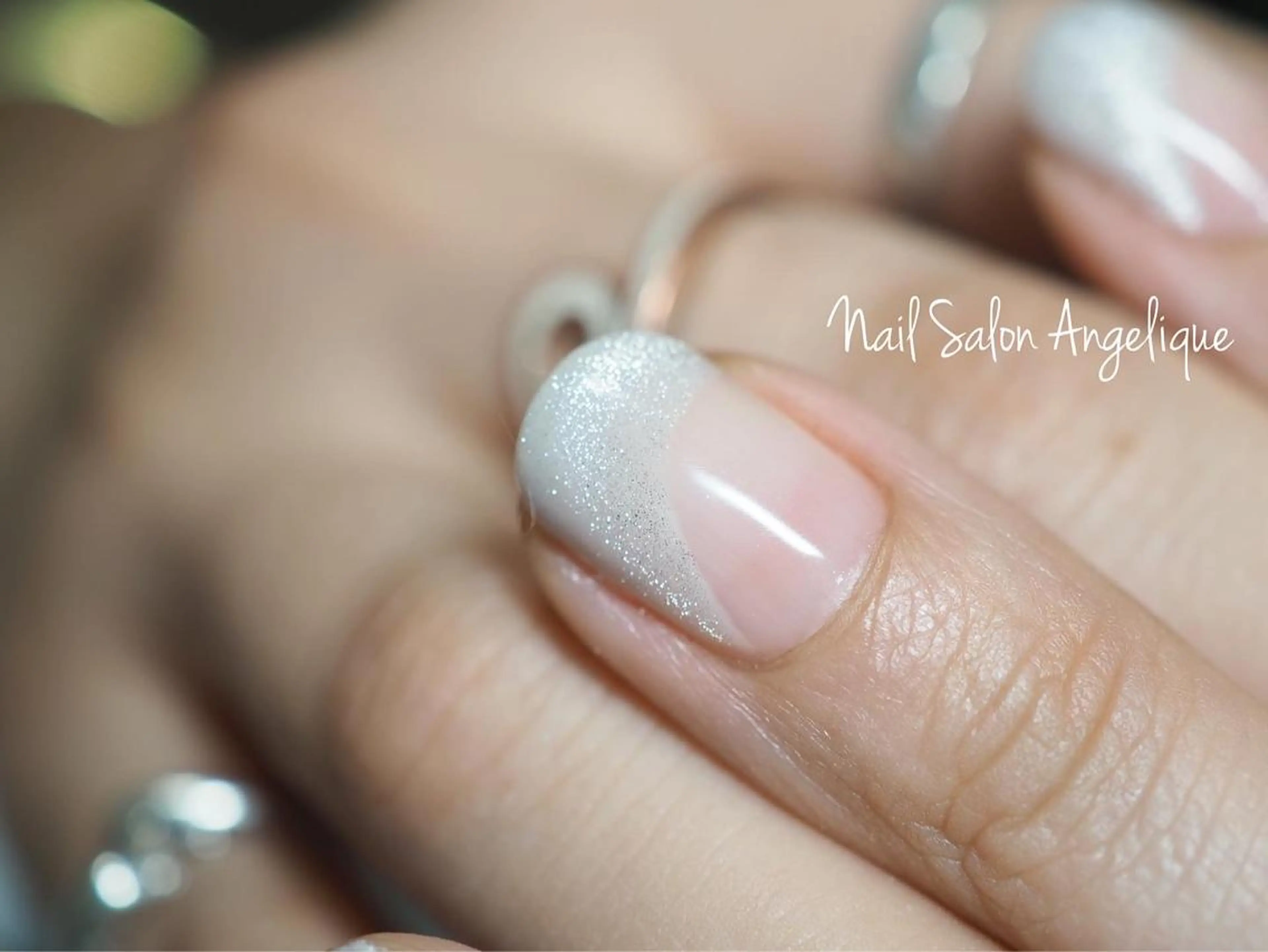 ショート ネイル フレンチネイル マグネットネイル ハンドネイル Nailist Rumiのネイルデザイン