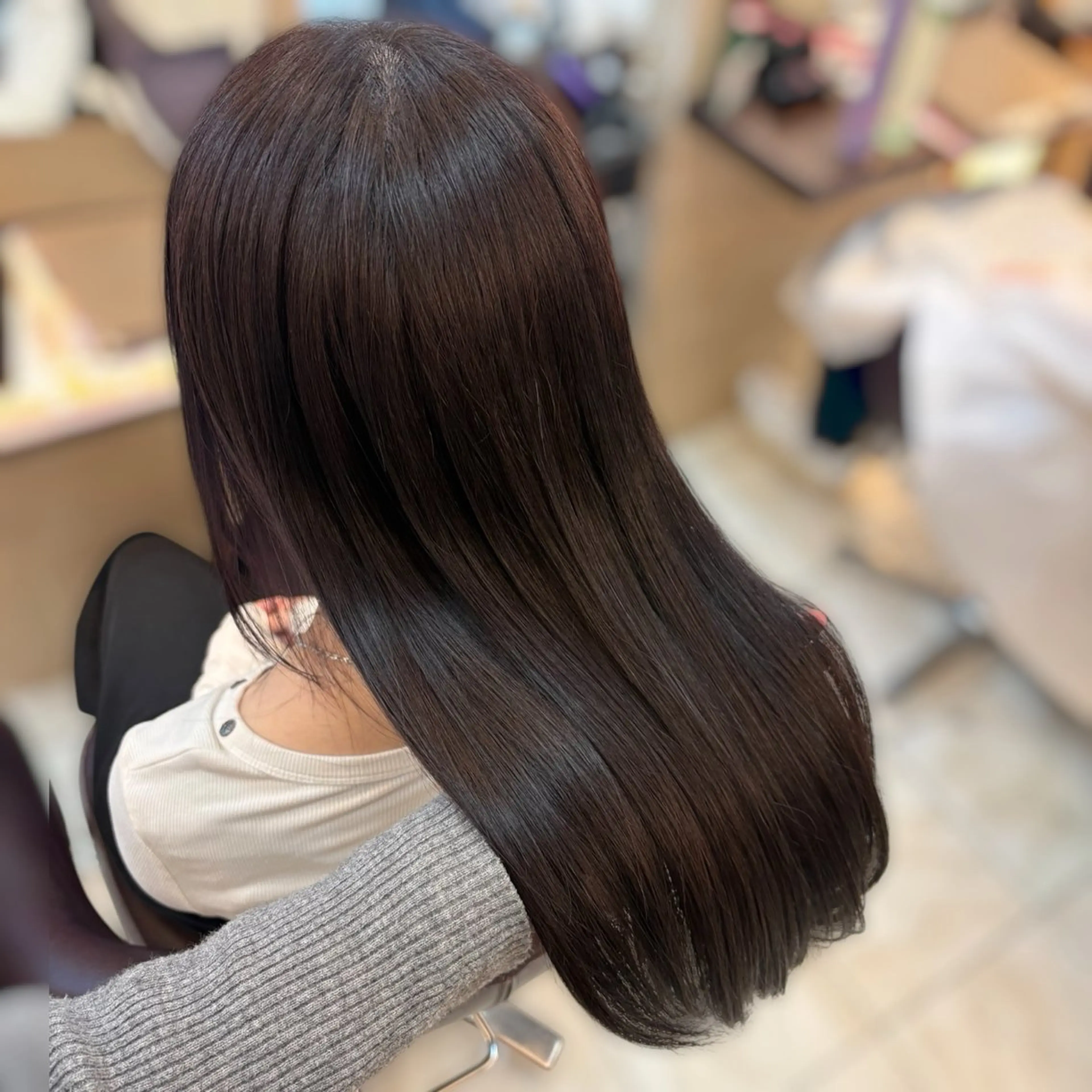 ロング ヘアカラー トリートメント 🧸HARUNA 艶髪✨透明感🫧のヘアスタイル