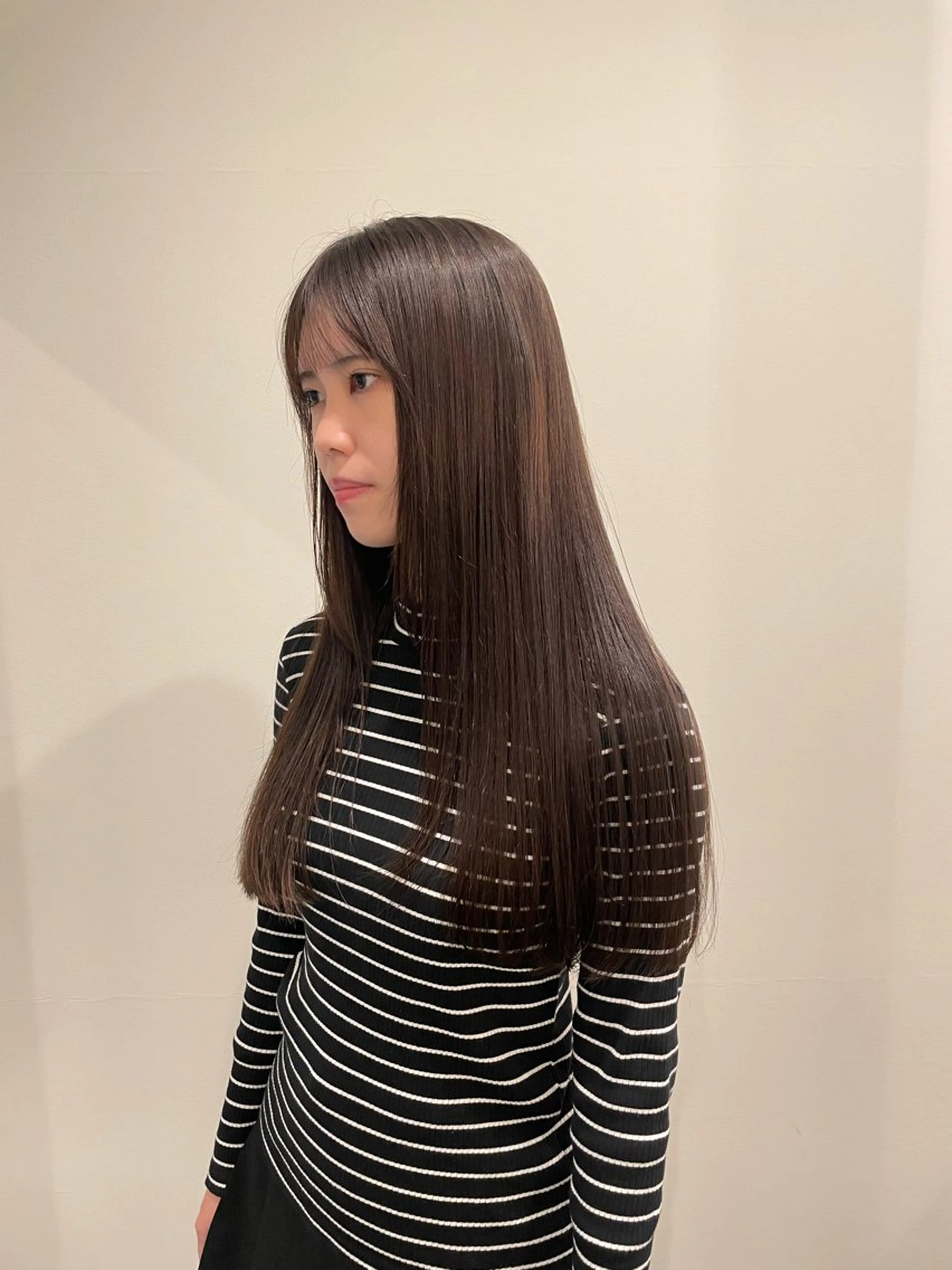 ロング 髪質改善 トリートメント 渋谷 留菜のヘアスタイル