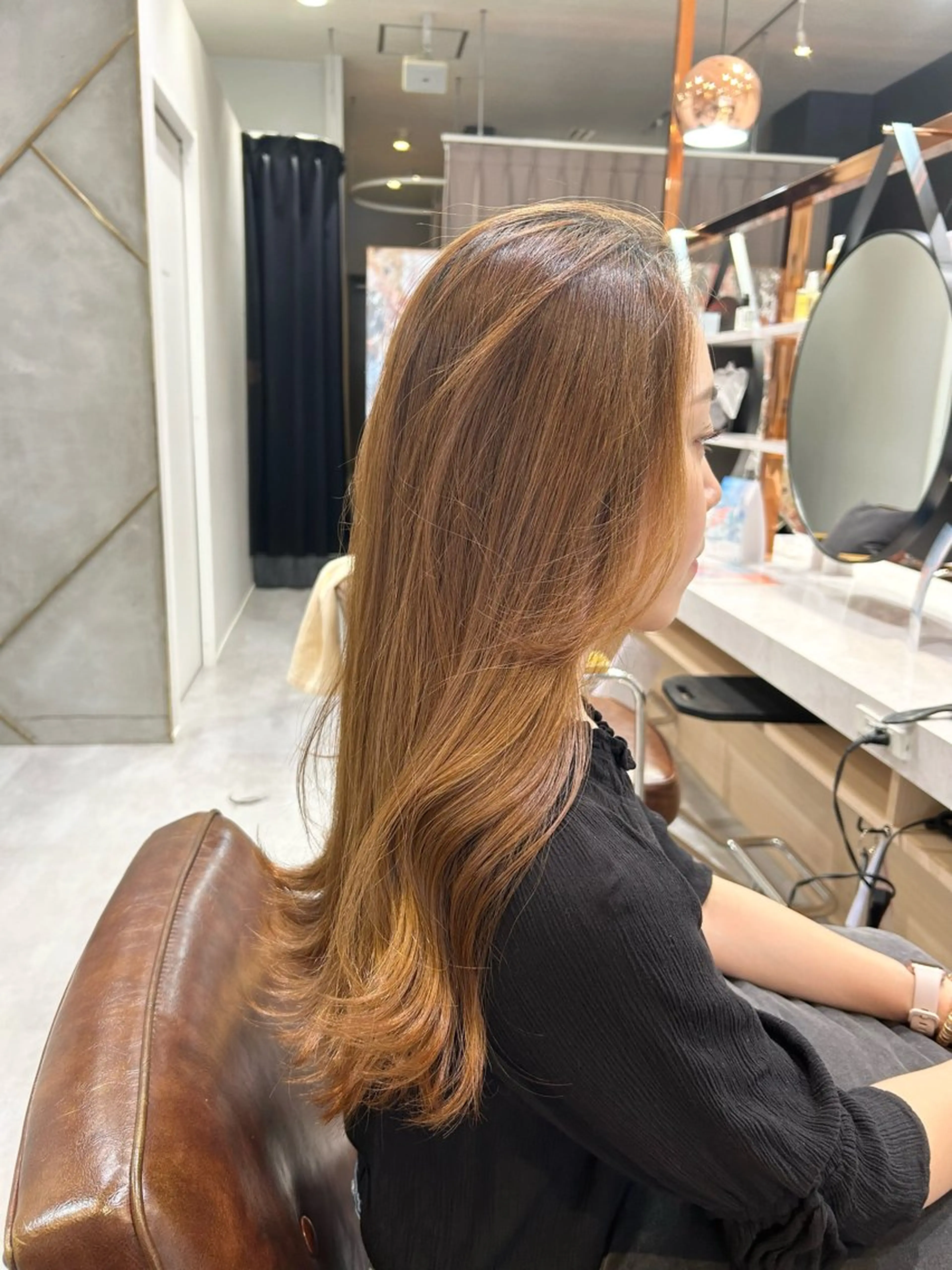 ロング カット ヘアカラー calna 古賀 菜摘のヘアスタイル