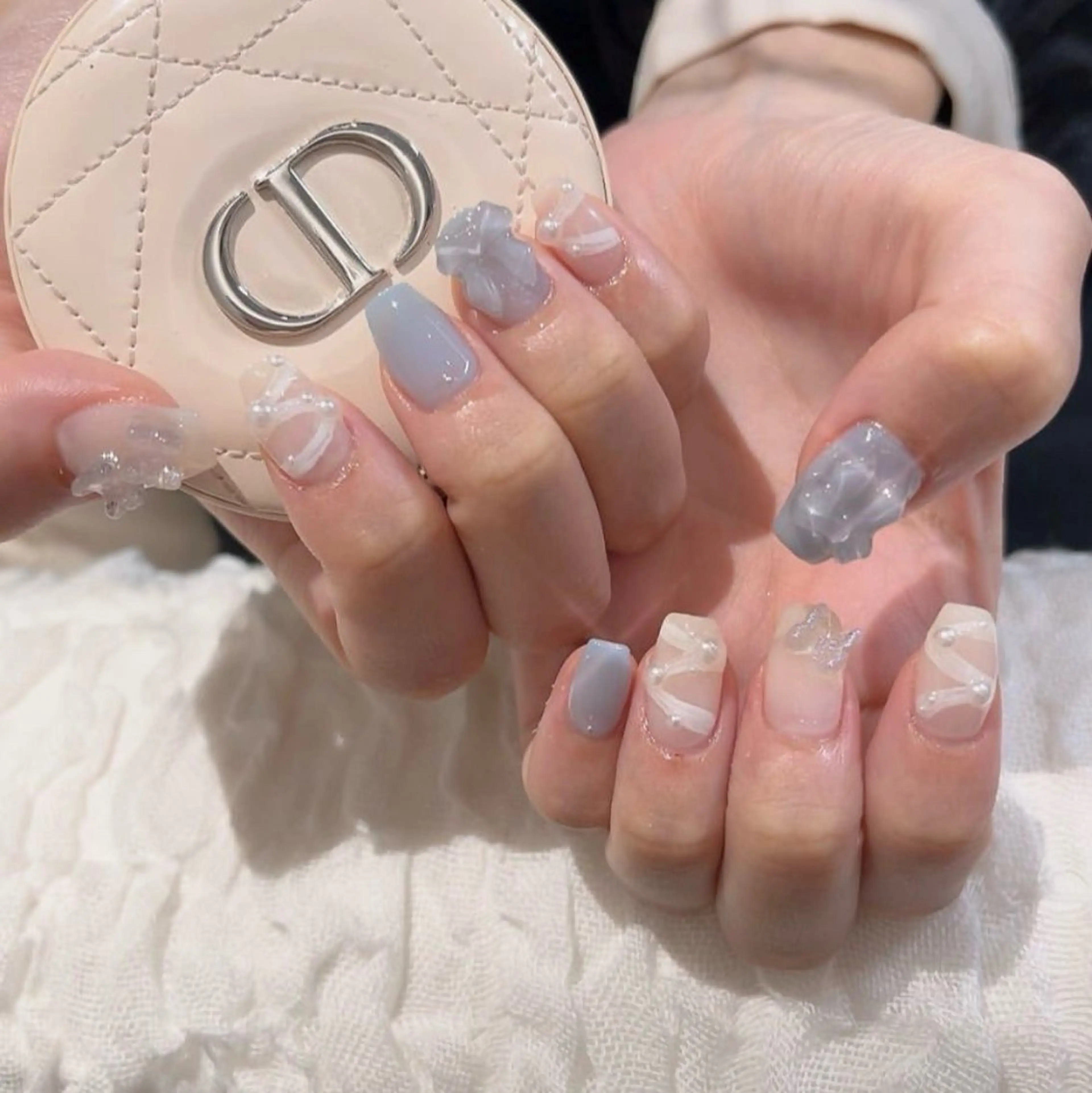 ネイル アートネイル フラワーネイル ジェルネイル グラデーション シンプルネイル Jenn Nail Salonのネイルデザイン