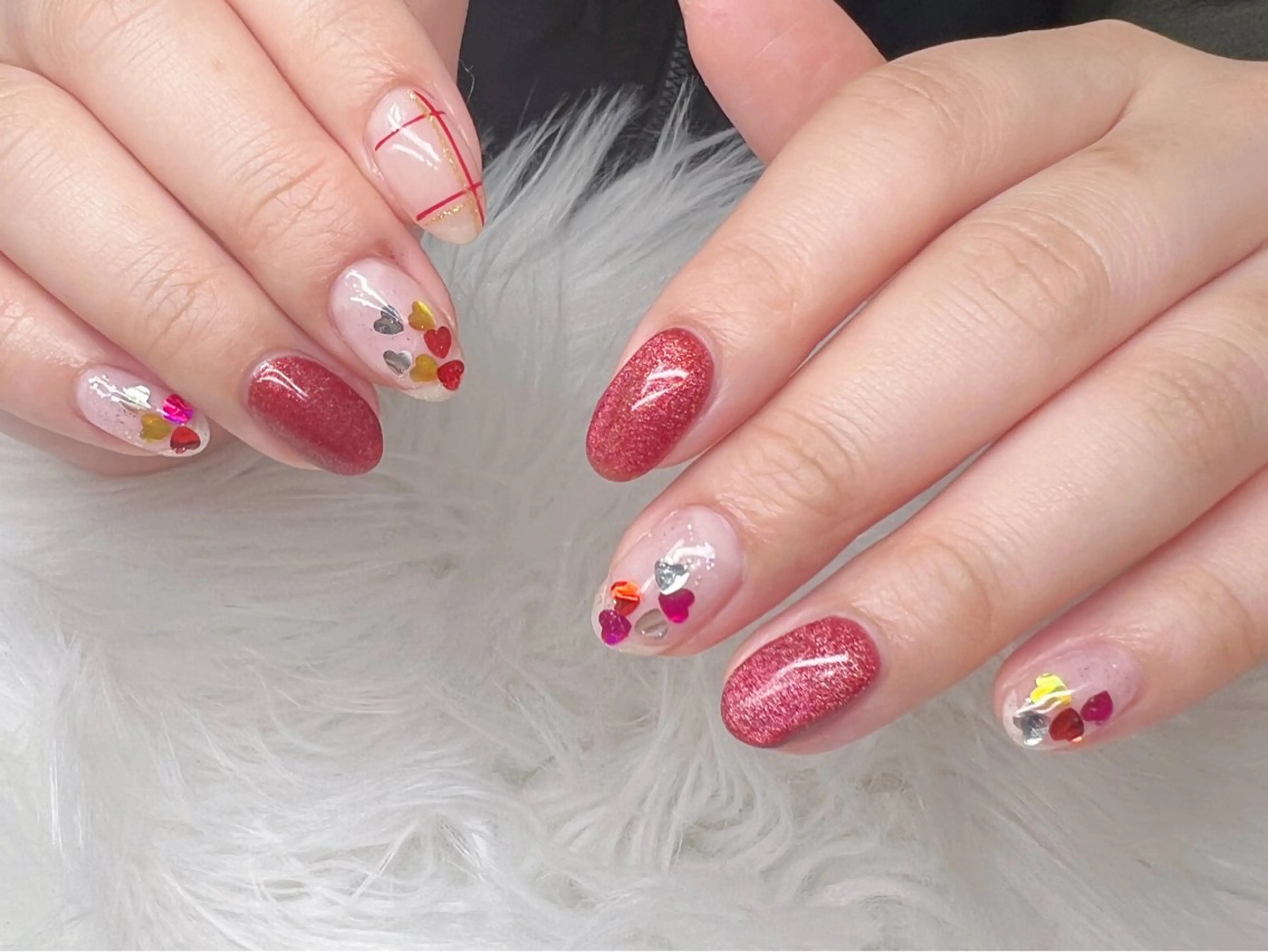 ネイル フットネイル フレンチネイル ガラスフレンチ マグネットネイル マットネイル hami nailのネイルデザイン