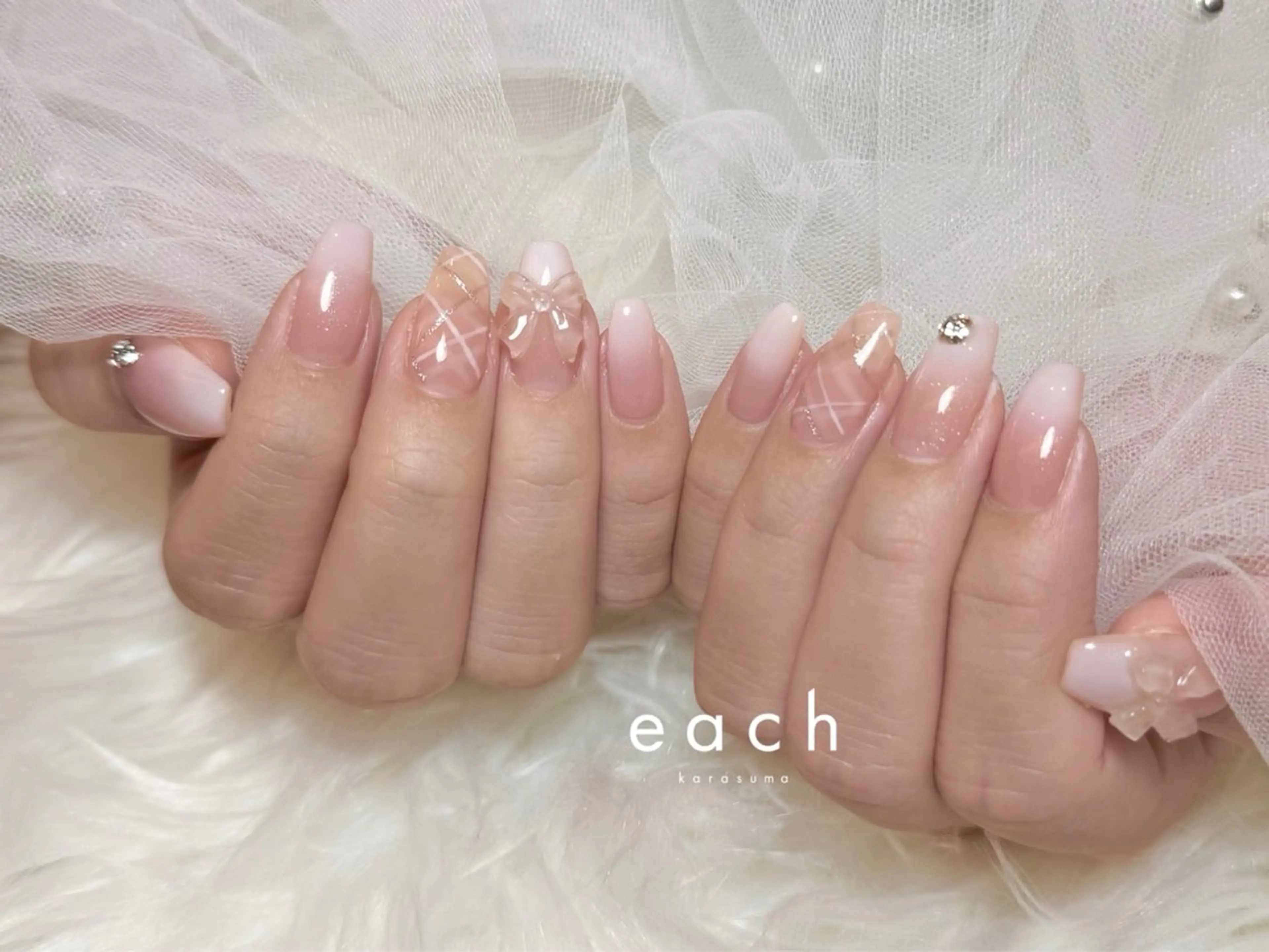 【ミニモ限定価格】お持ち込みデザインつけ放題𓂃🎀𓈒𓏸︎︎︎︎ ¥10250→¥8900✨の写真