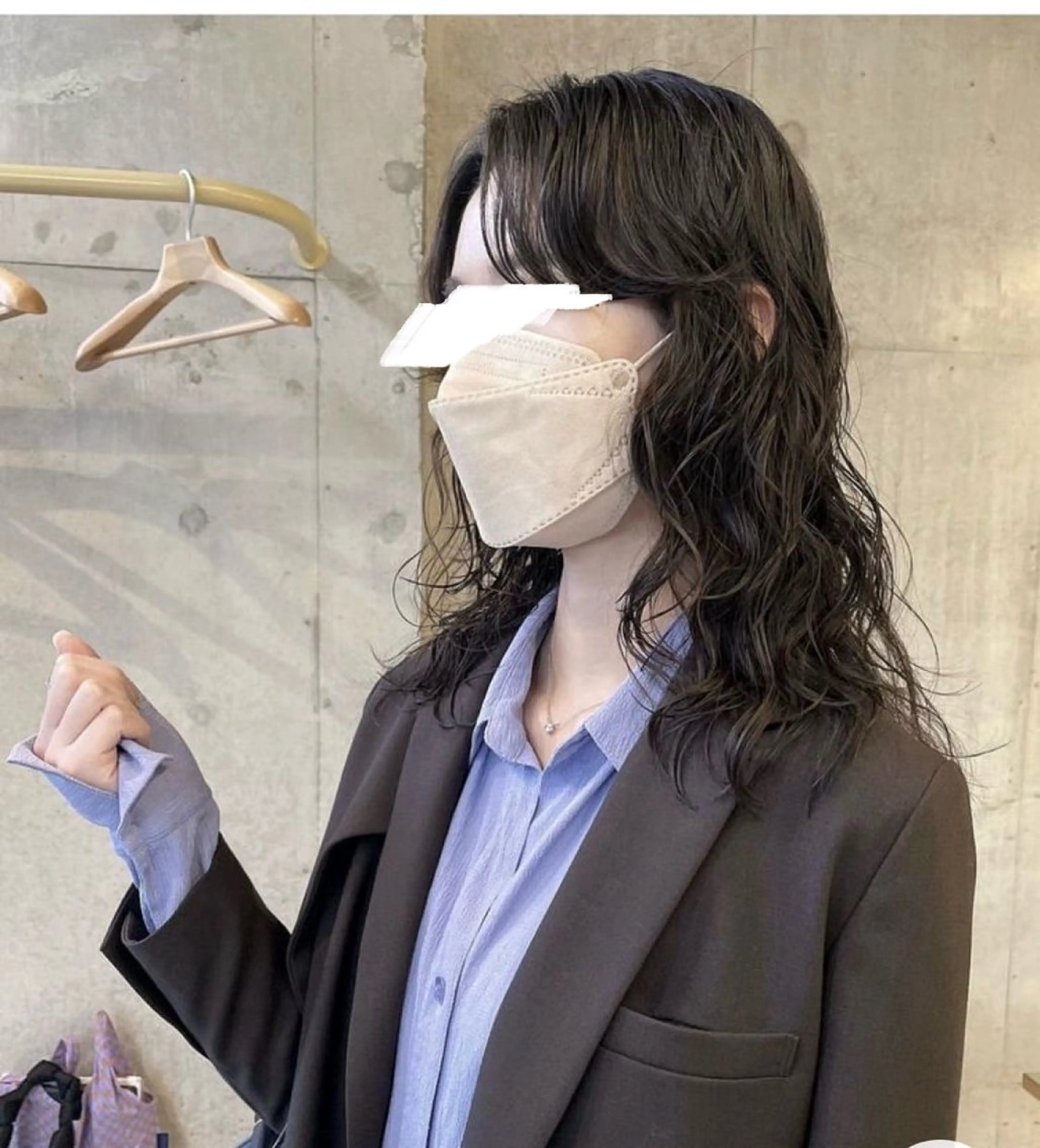 セミロング パーマ カット パーマ ミカ🌟パーマ/ ニュアンスパーマのヘアスタイル