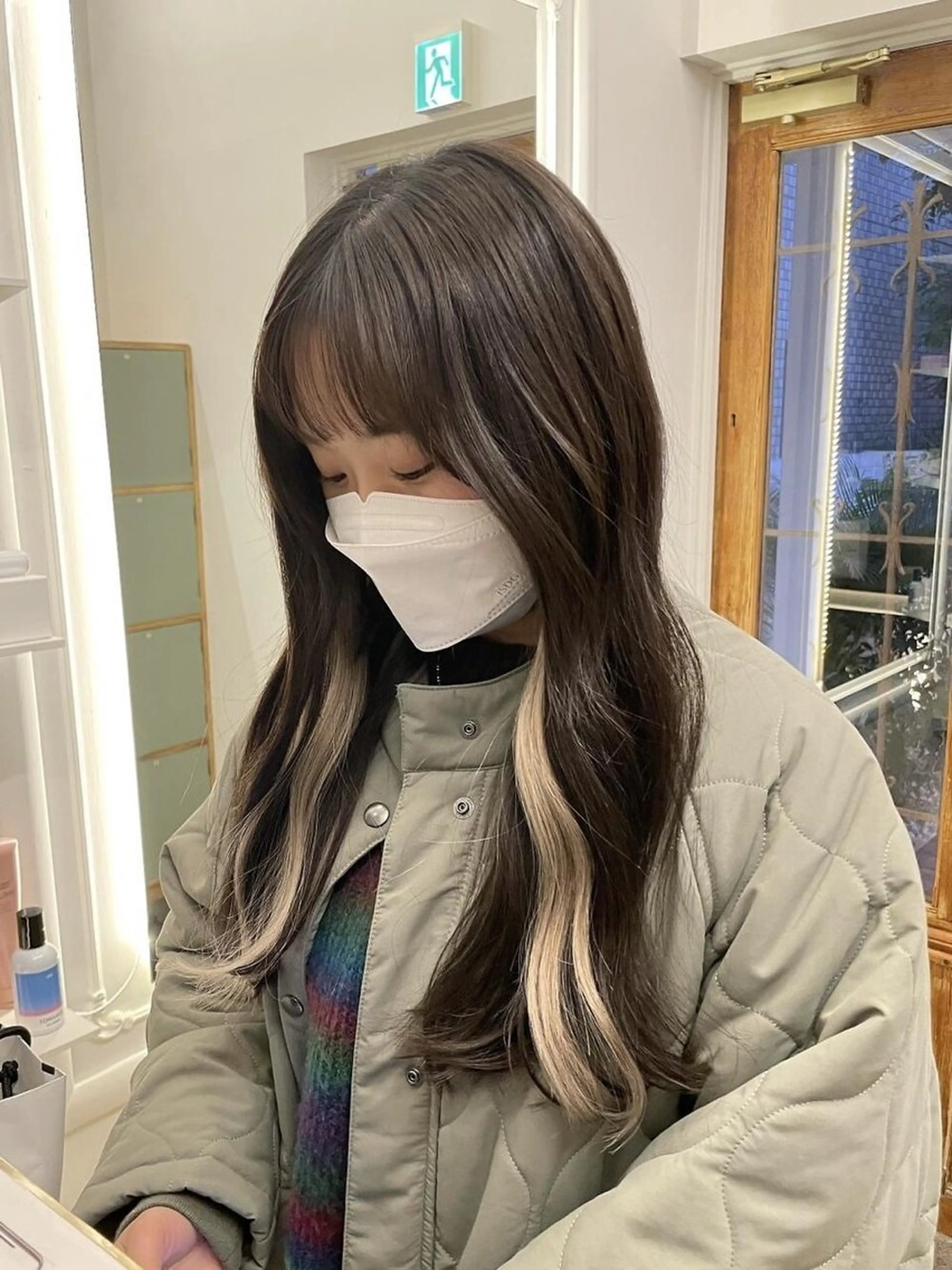 ロング シールエクステ ボブ エクステ ロング 吉村 憂々のヘアスタイル