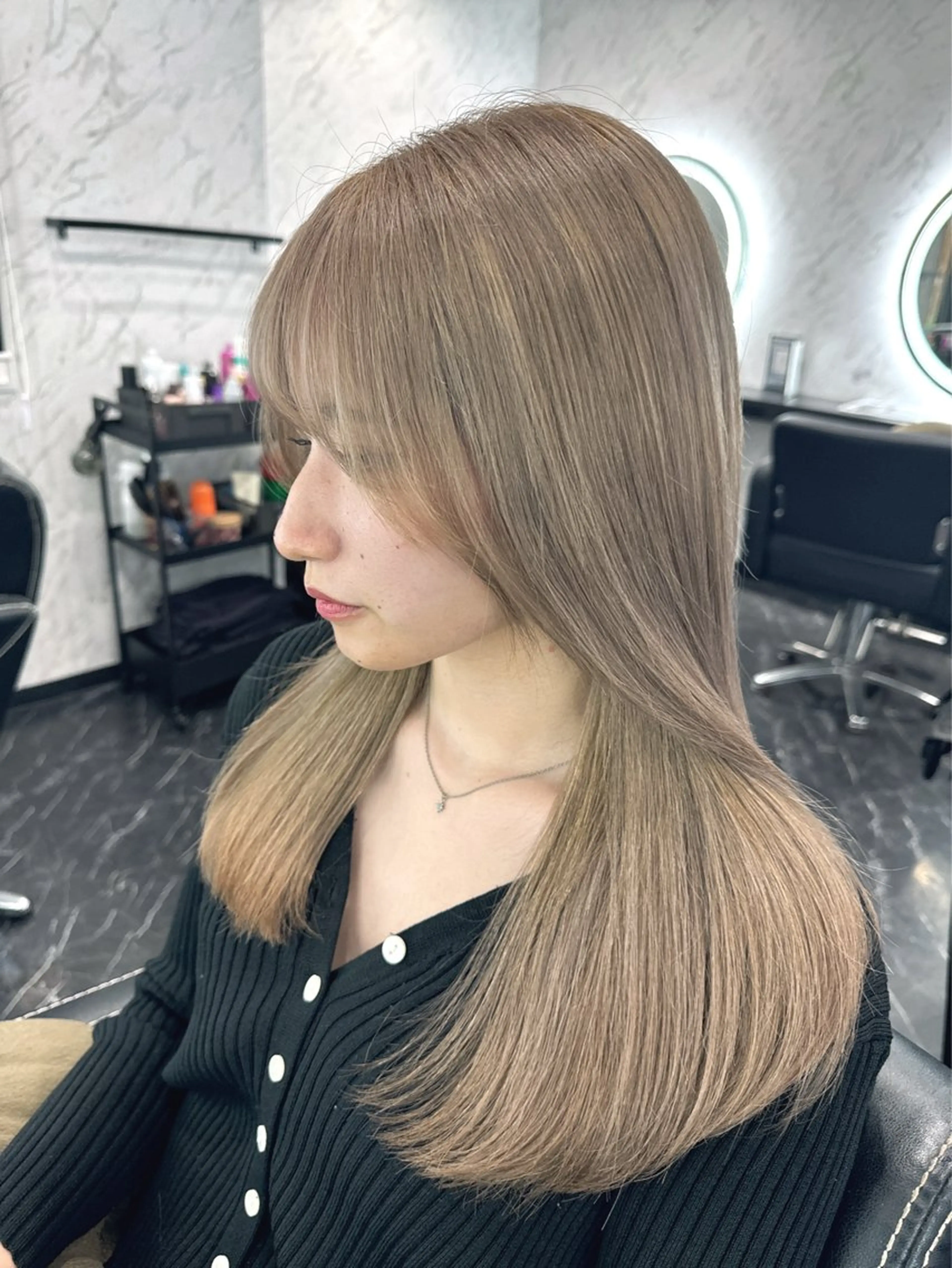 ロング カラー 須永 聖也のヘアスタイル