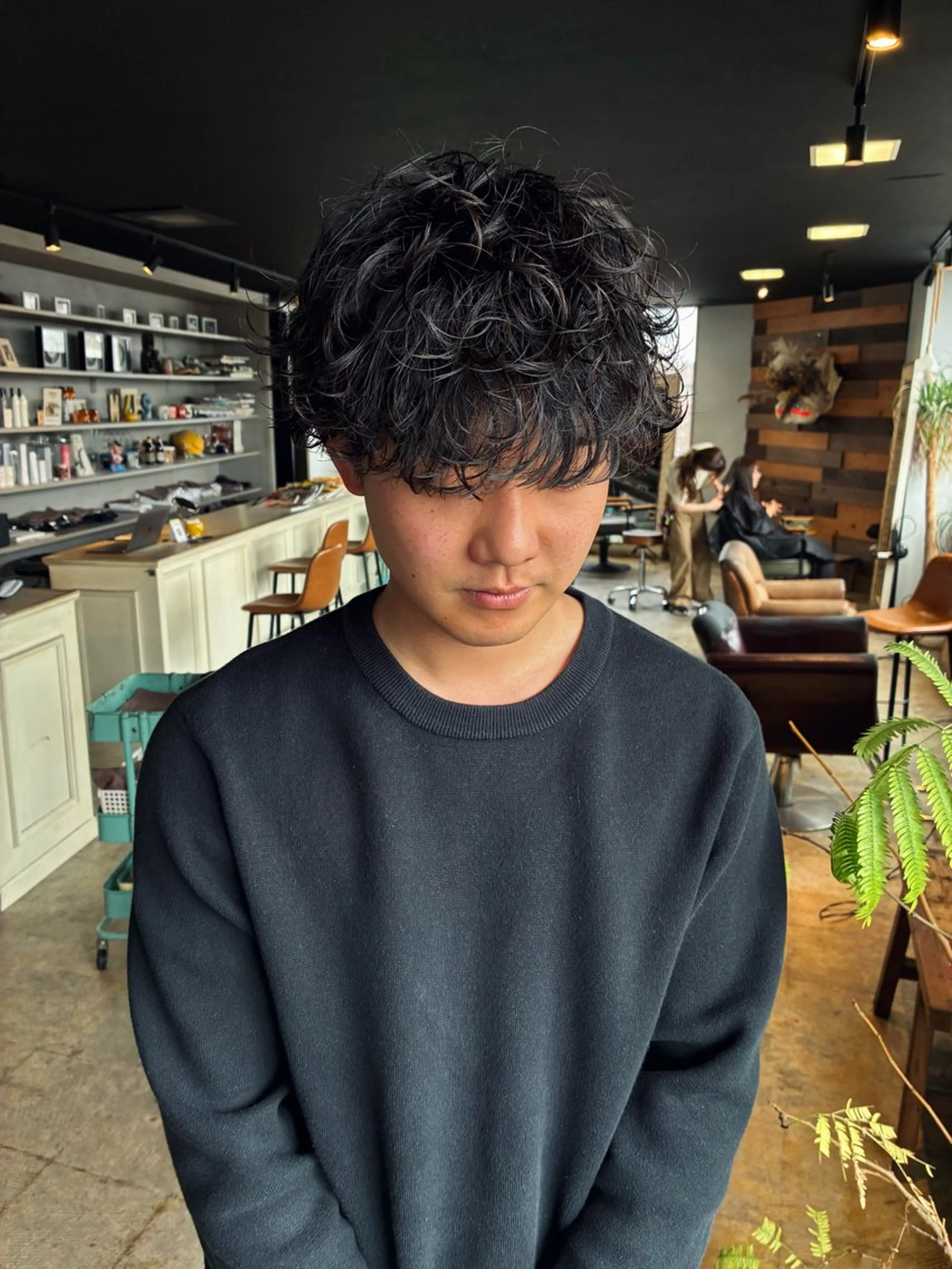 パーマ メンズ カット パーマ トリートメント 新規再来率No.1 金山/メンズパーマのヘアスタイル