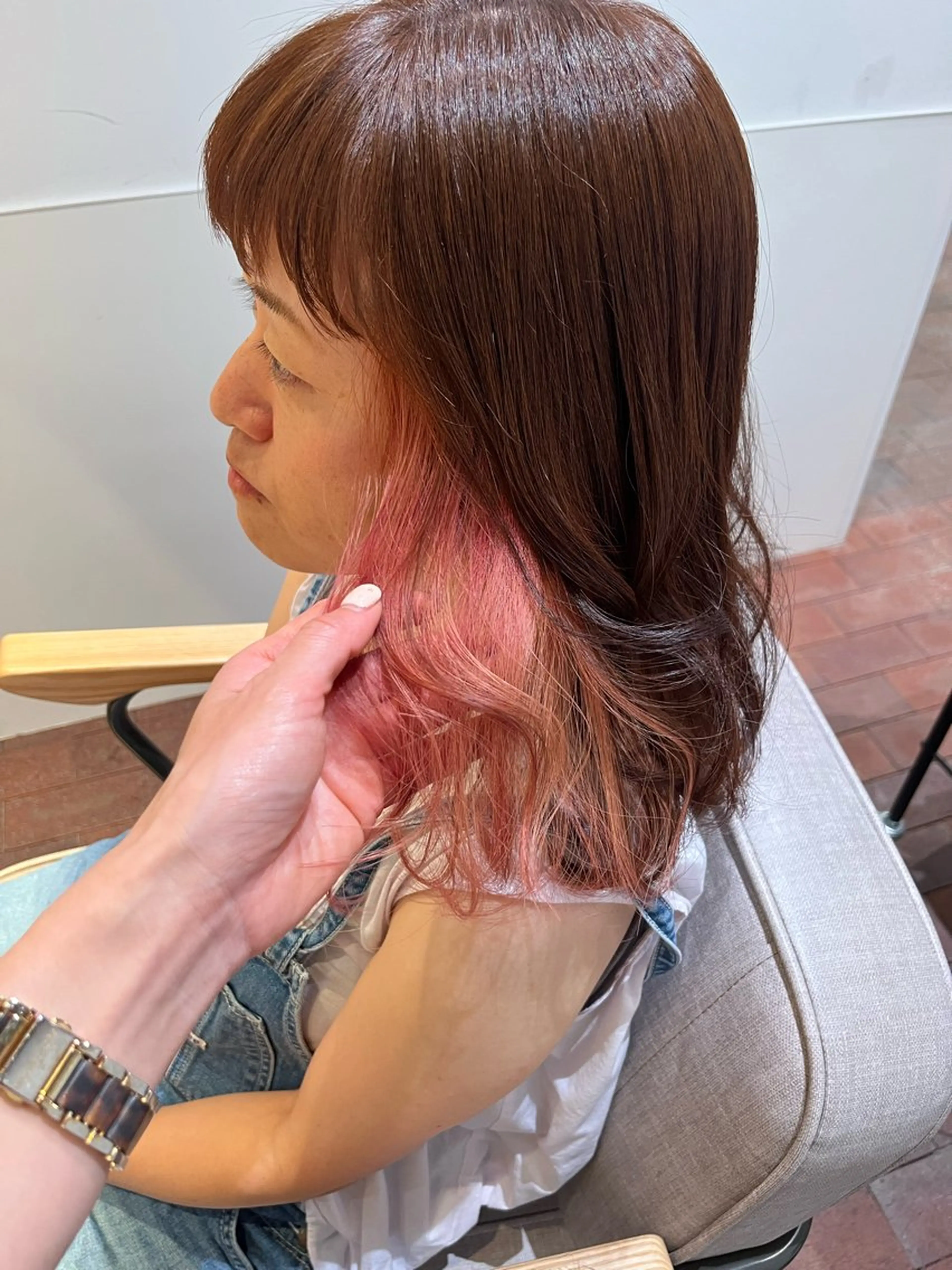 セミロング マンツーマン 縮毛矯正/マユコのヘアスタイル