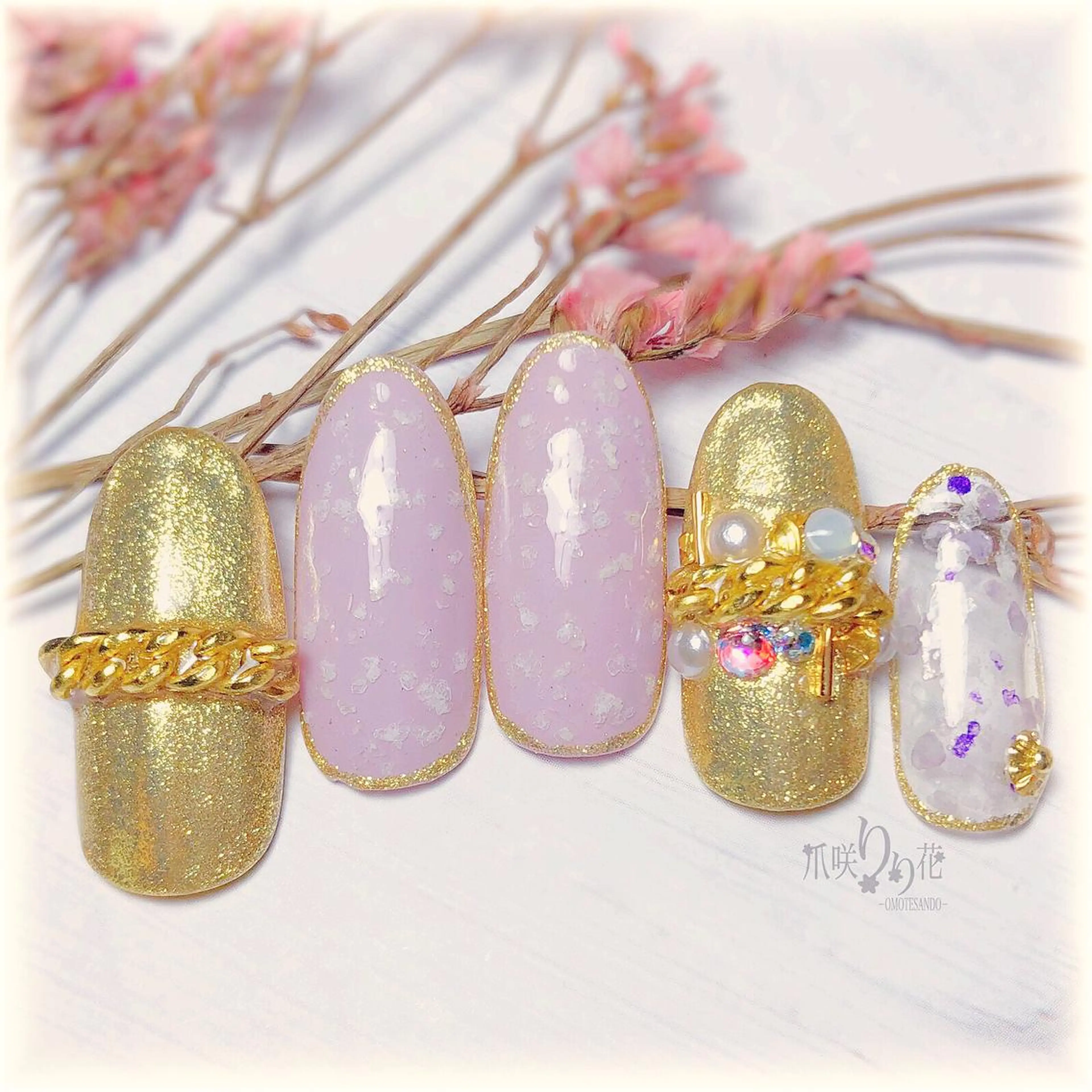 ネイル 爪咲 りり花のネイルデザイン