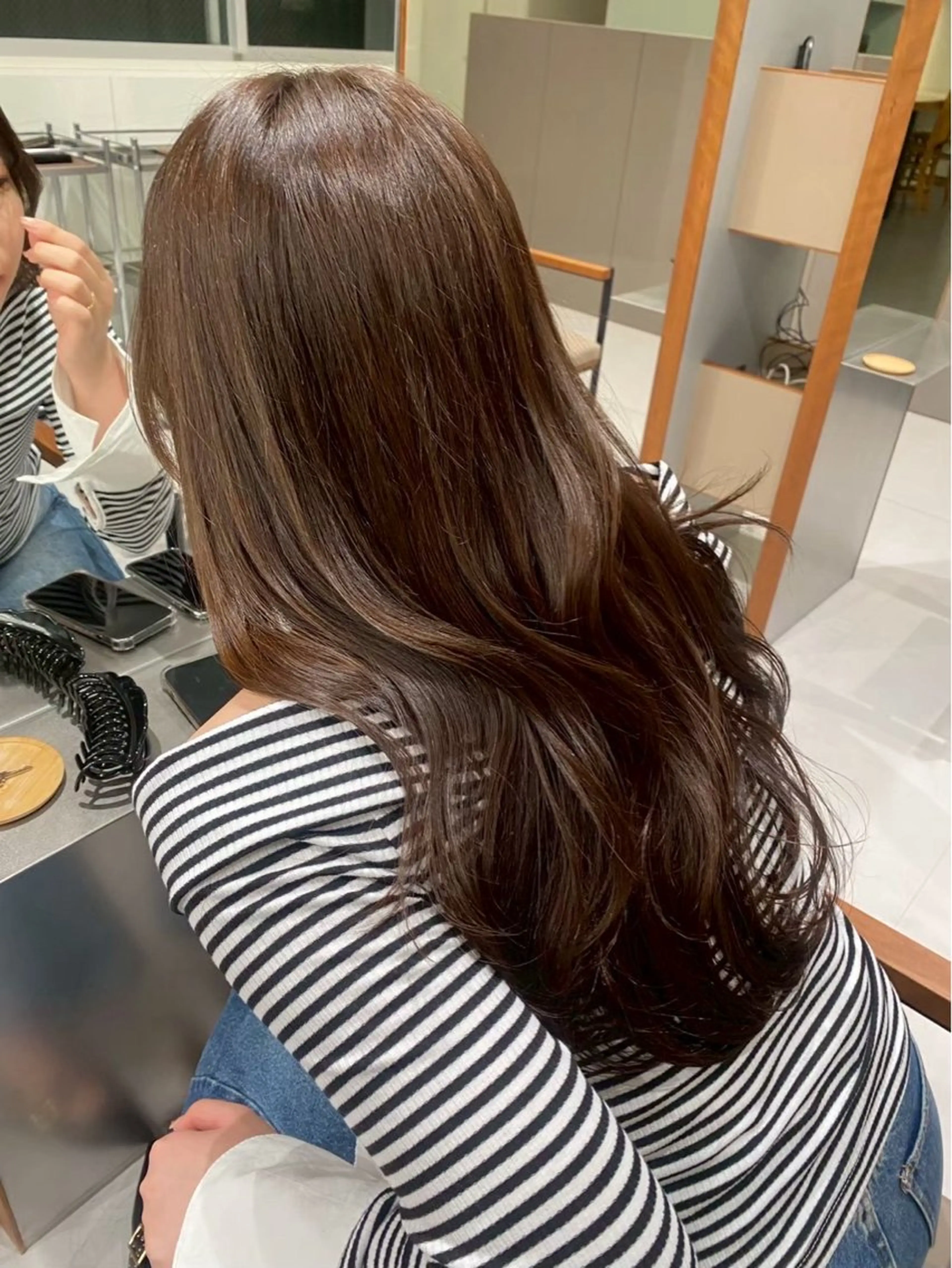 ロング カラー カット ヘアカラー トリートメント レイヤーカット/暖色 カラー/mao🎀のヘアスタイル