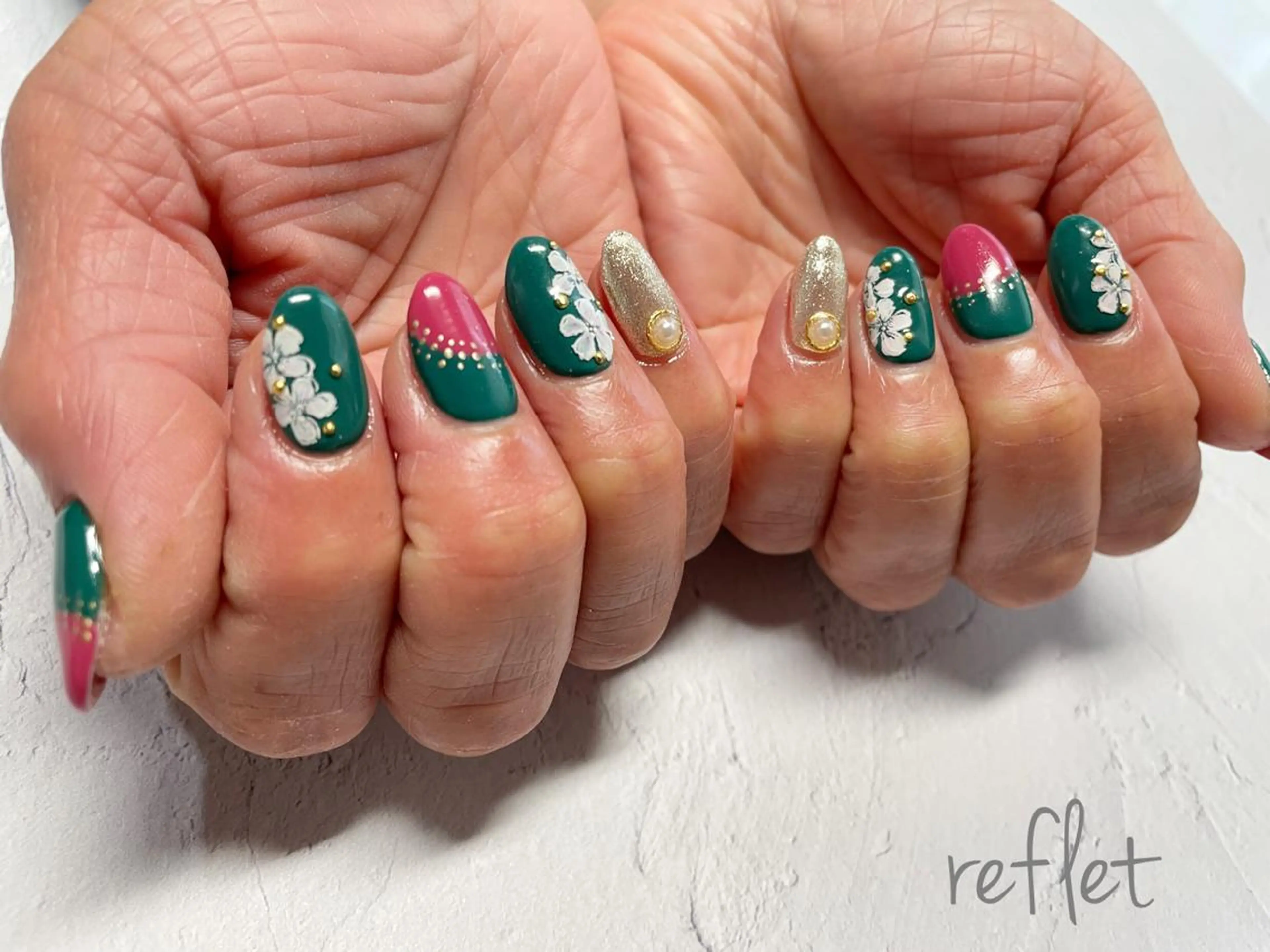 ネイル ハンドネイル reflet nailのネイルデザイン