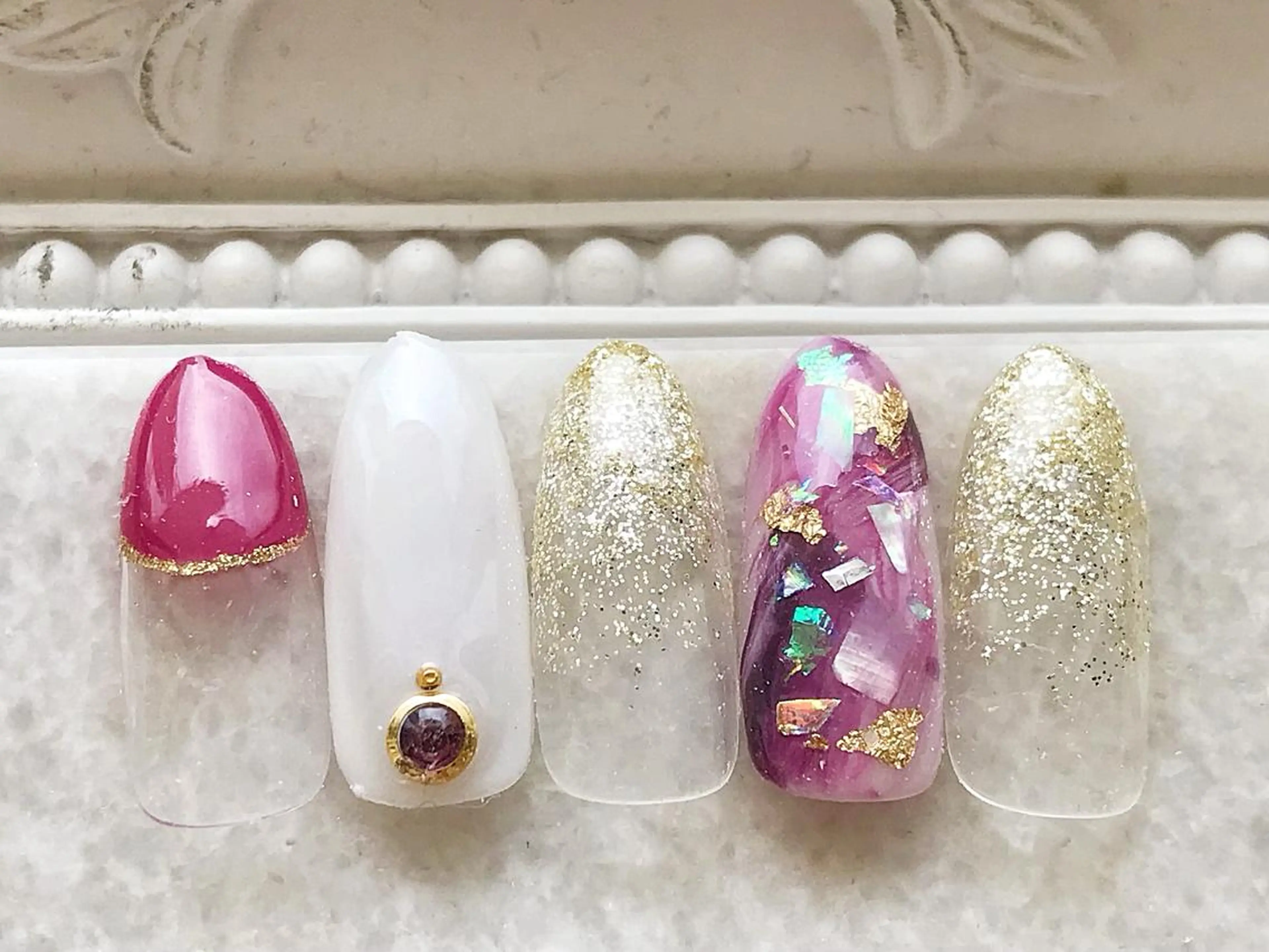 ネイル ジェルネイル パラジェル ハンドネイル Satomi  のネイルデザイン