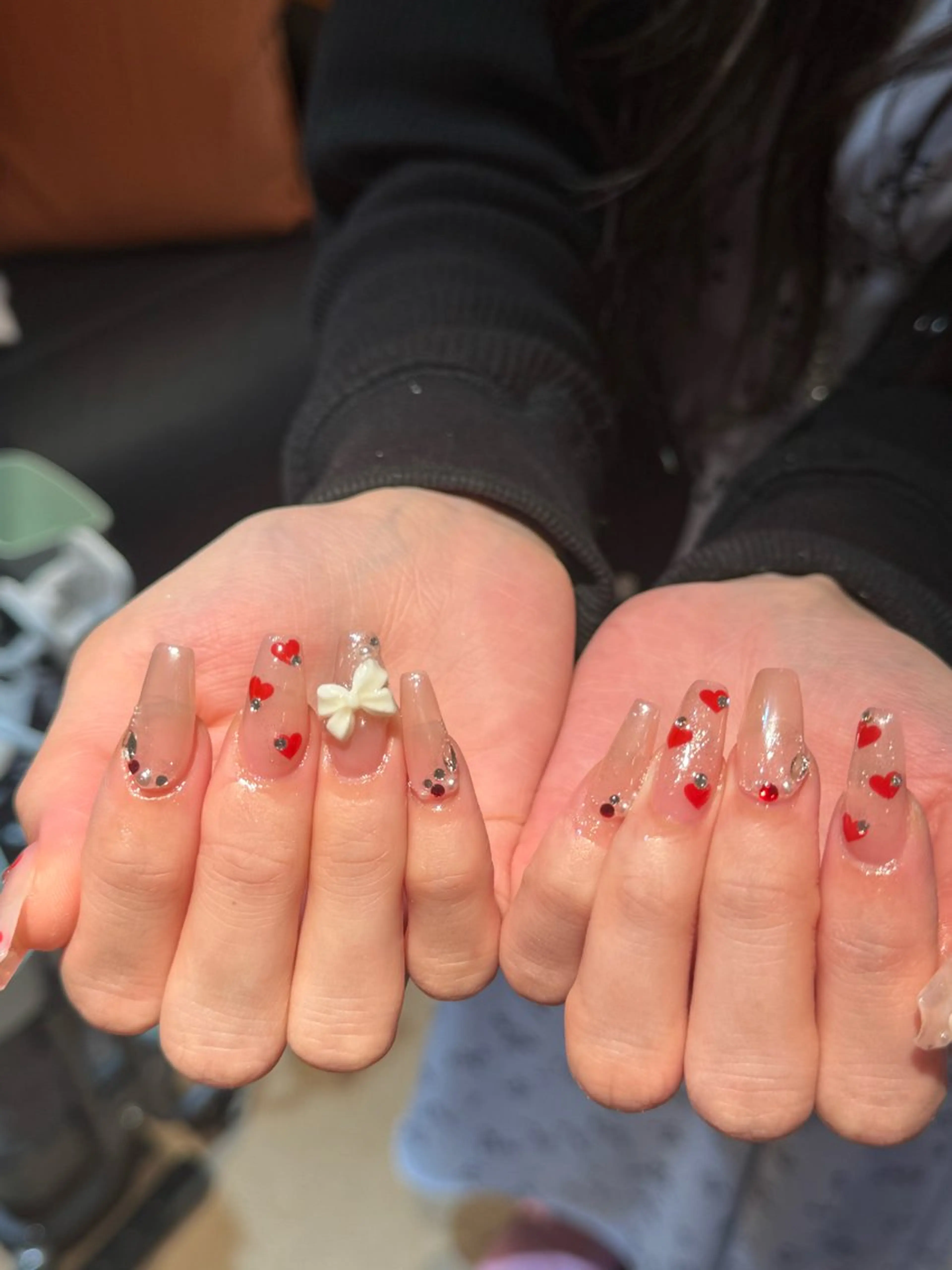 ネイル アートネイル オーロラネイル チークネイル フレンチネイル ガラスフレンチ ハンドネイル 🎀🎀YooLi Nail Salonのネイルデザイン