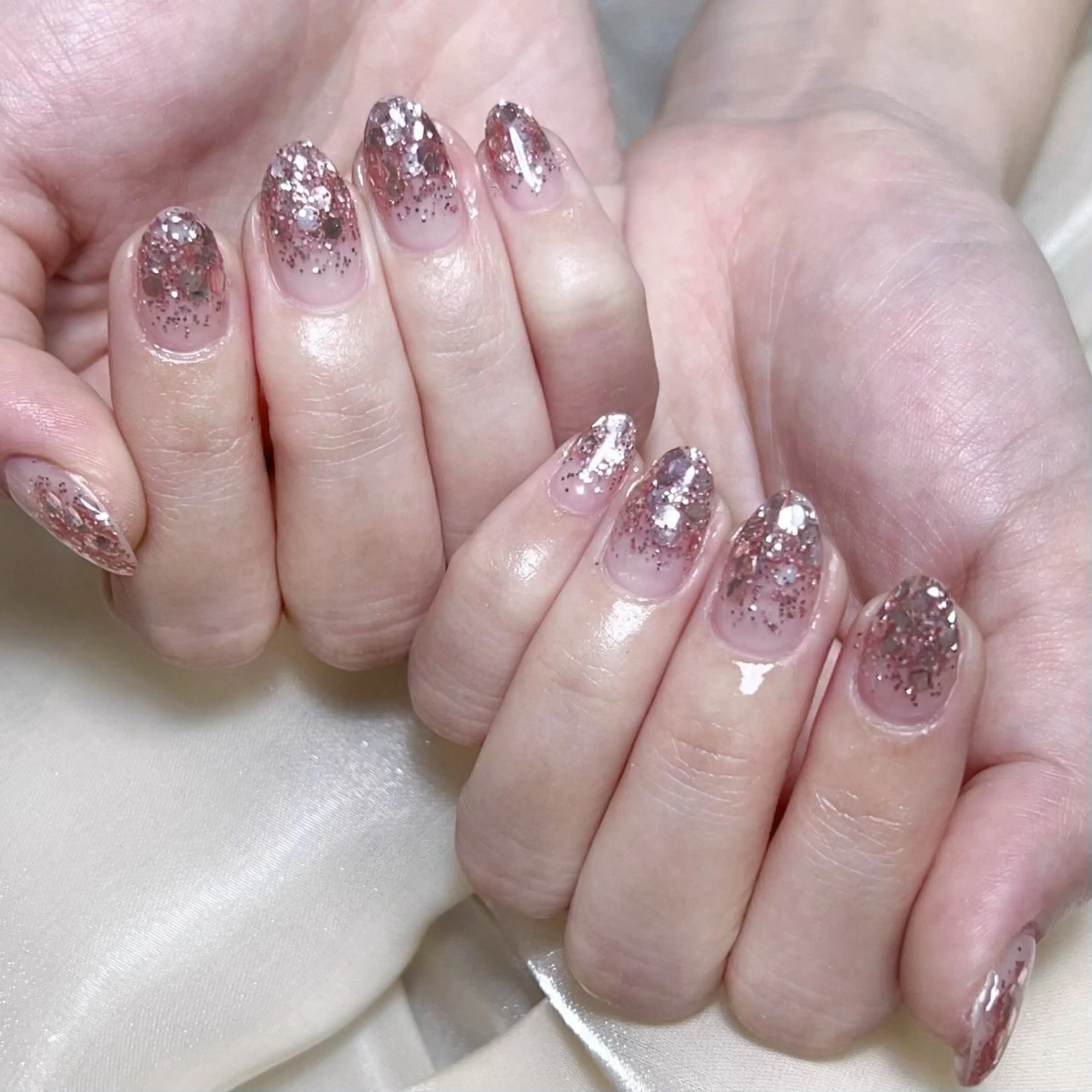 メンズ ネイル メンズ韓国風 アートネイル オーロラネイル ガーリー キラキラネイル ハンドネイル Nail salon 木にいるのネイルデザイン