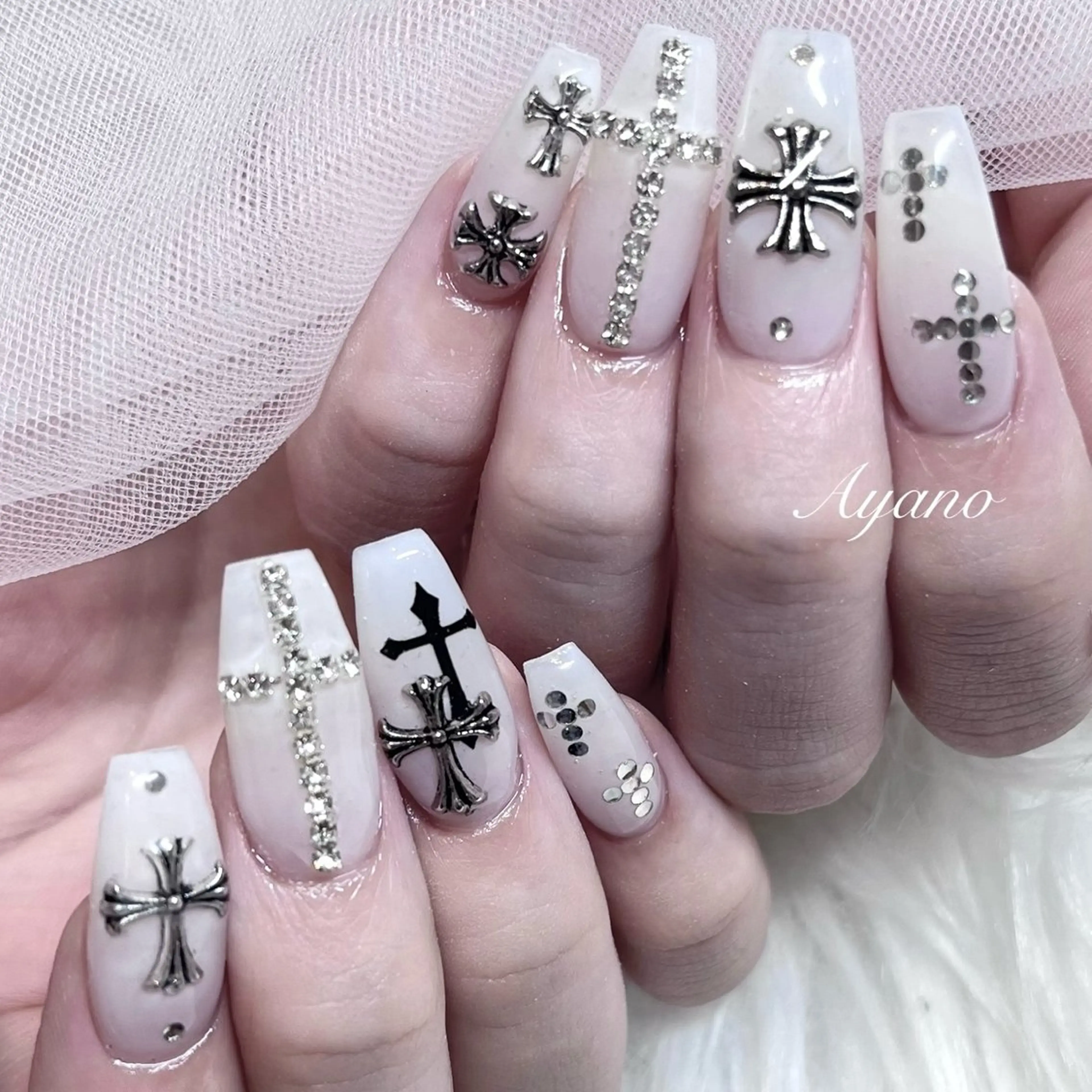 ネイル ハンドネイル moca京橋 ayanoのネイルデザイン