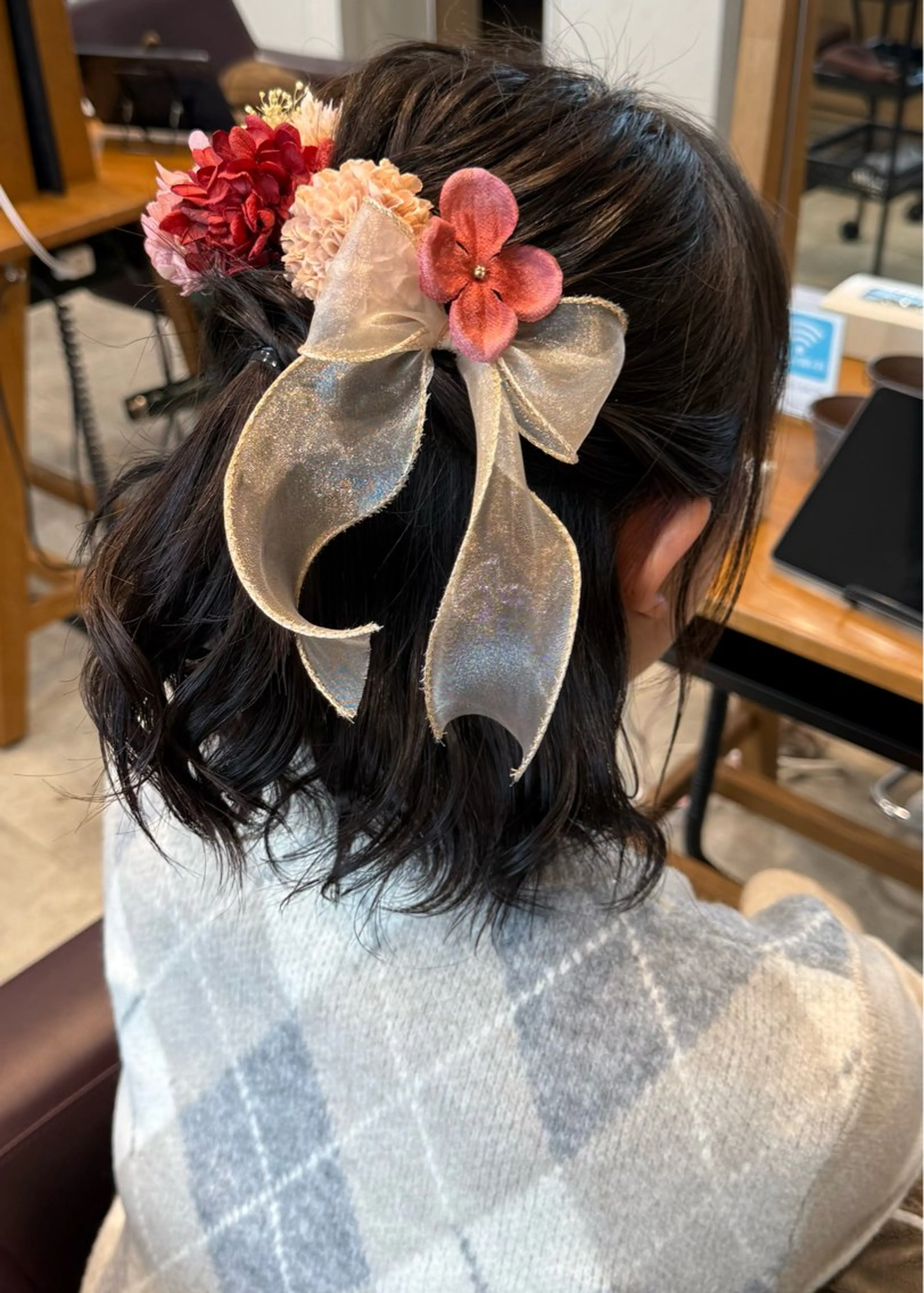 ヘアアレンジ ヘアセット ハイトーン/ダブル カラー/あやかのヘアスタイル