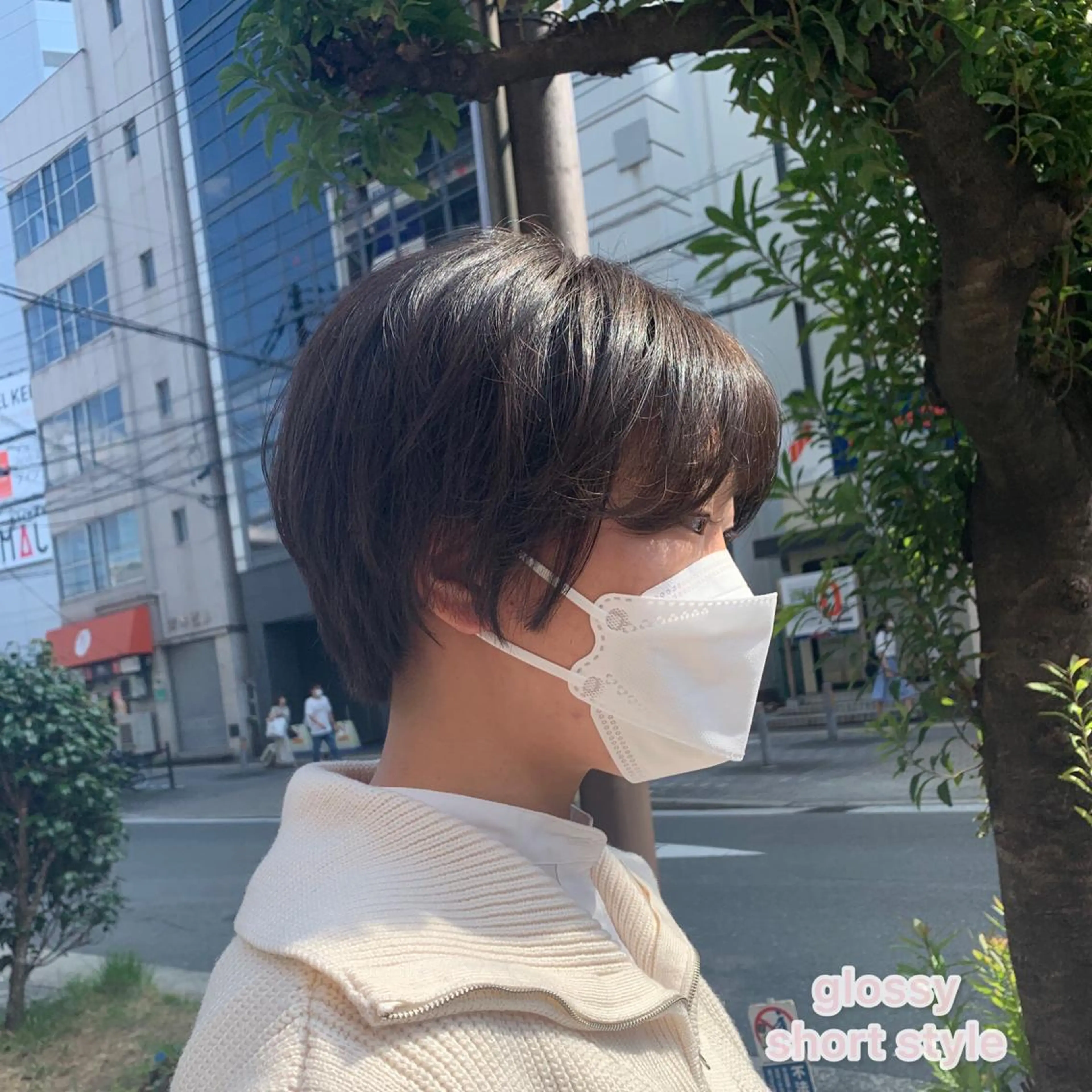 ショート カラー アッシュ アッシュグレー アッシュグレージュ グレージュ カット ヘアカラー トリートメント 艶髪レイヤー上田 紗也🇰🇷💗のヘアスタイル