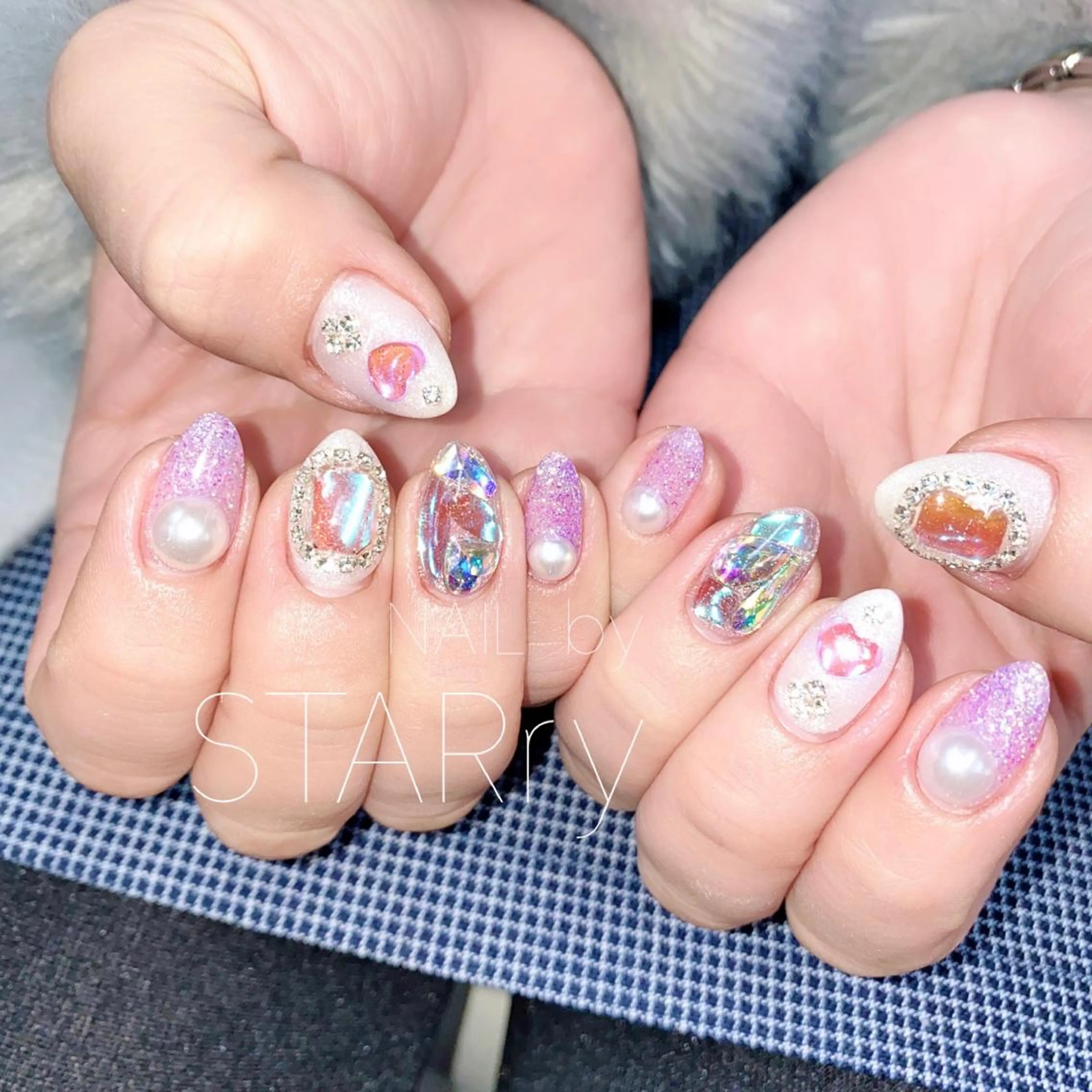 ネイル アートネイル ジェルネイル ニュアンスネイル パラジェル シンプルネイル NAIL by STARry 川口のネイルデザイン
