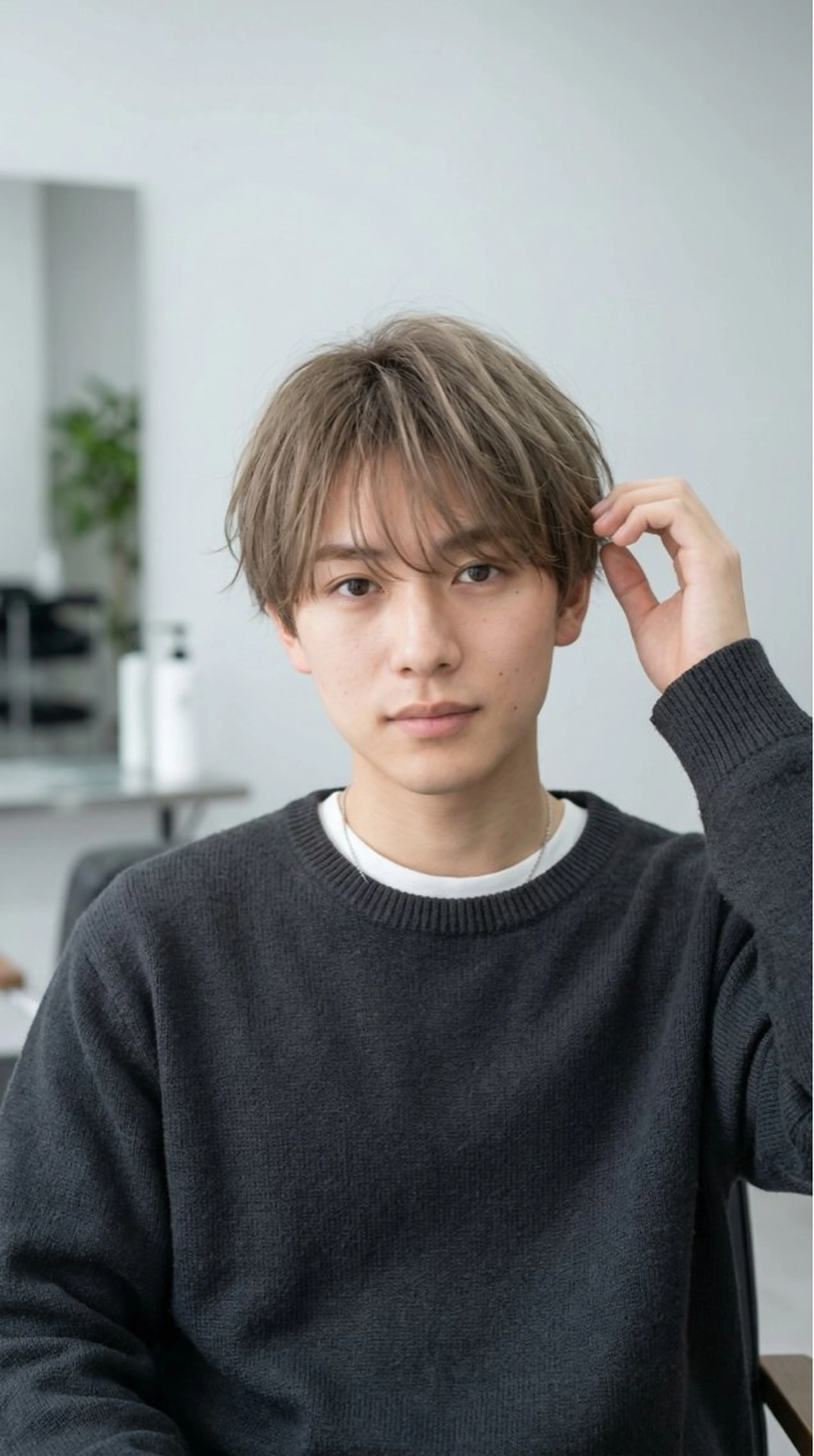 ミディアム カラー メンズ メンズ韓国風 マッシュ シースルーマッシュ 韓国風ヘア 似合わせカット カット ヘアカラー トリートメント 🔮メンズ縮毛矯正 メンズパーマ💎竹永のヘアスタイル