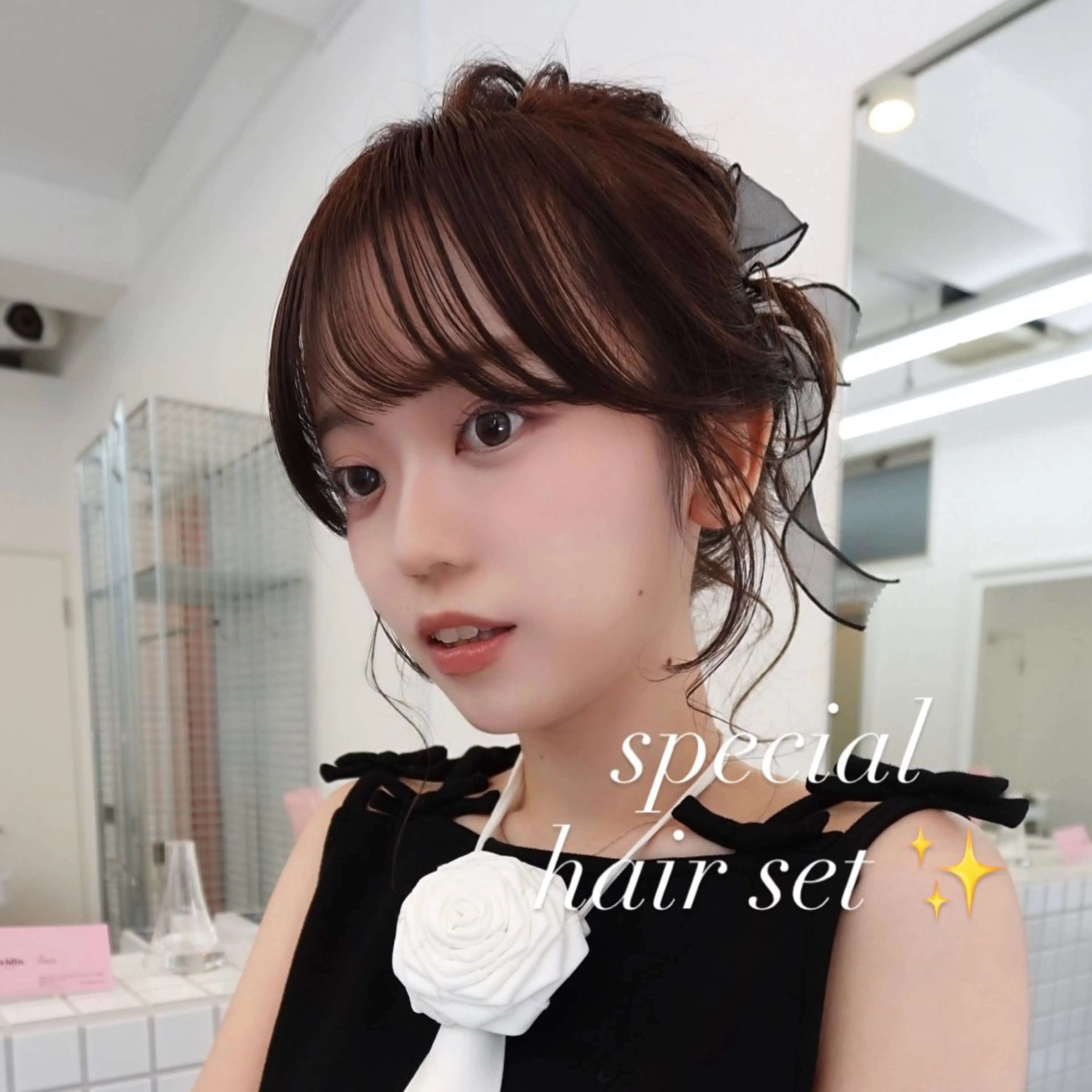 セミロング ヘアアレンジ ヘアセット jeno by apish所属・ミニボブ/ ボブカット🎀rioのヘアスタイル