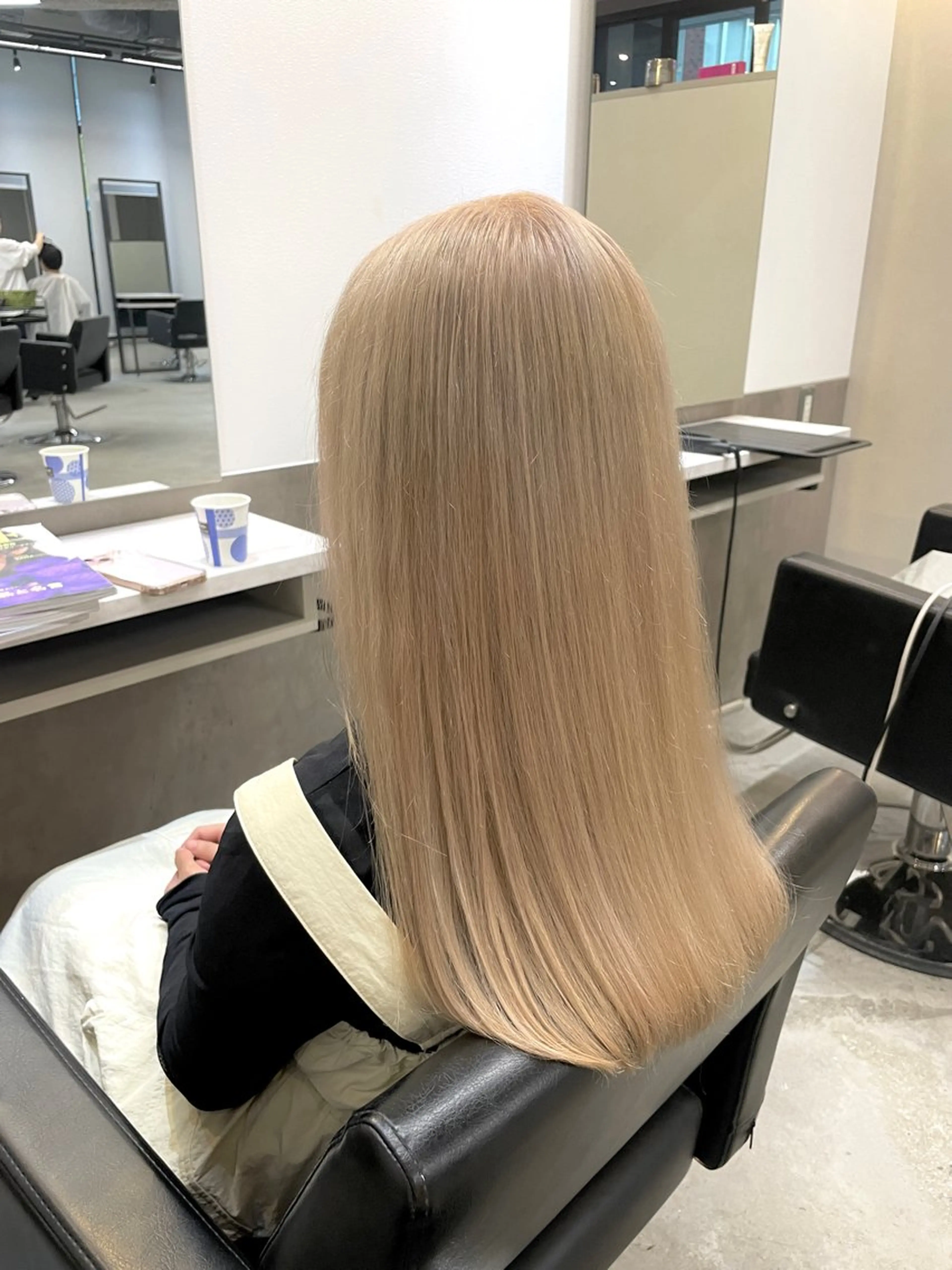 セミロング カラー ヘアカラー トリートメント 16日~benji 福間店です　長木のヘアスタイル