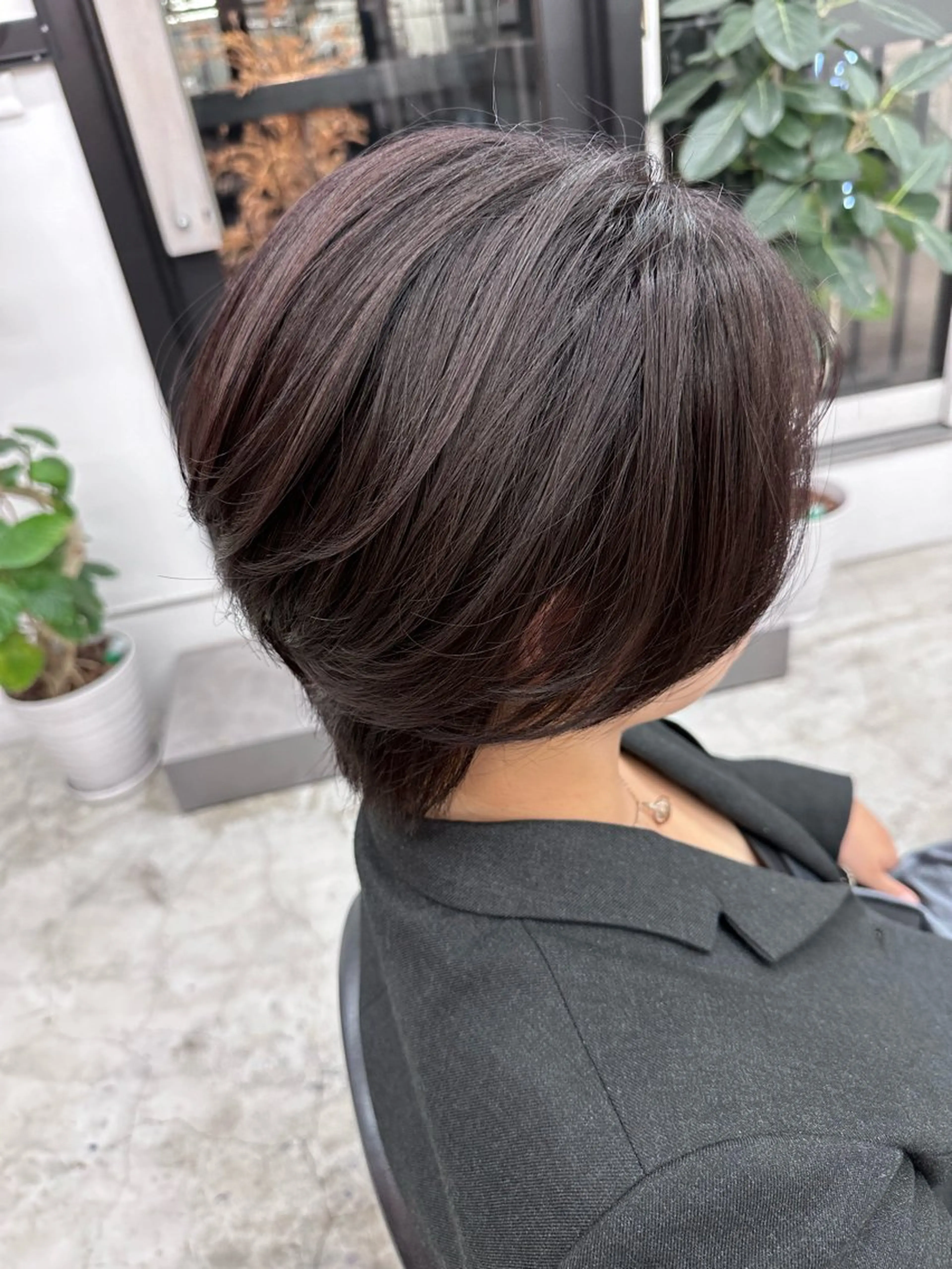 ショート カラー ボルドーカラー ショートヘア 髪質改善・艶カラー HIROTOのヘアスタイル