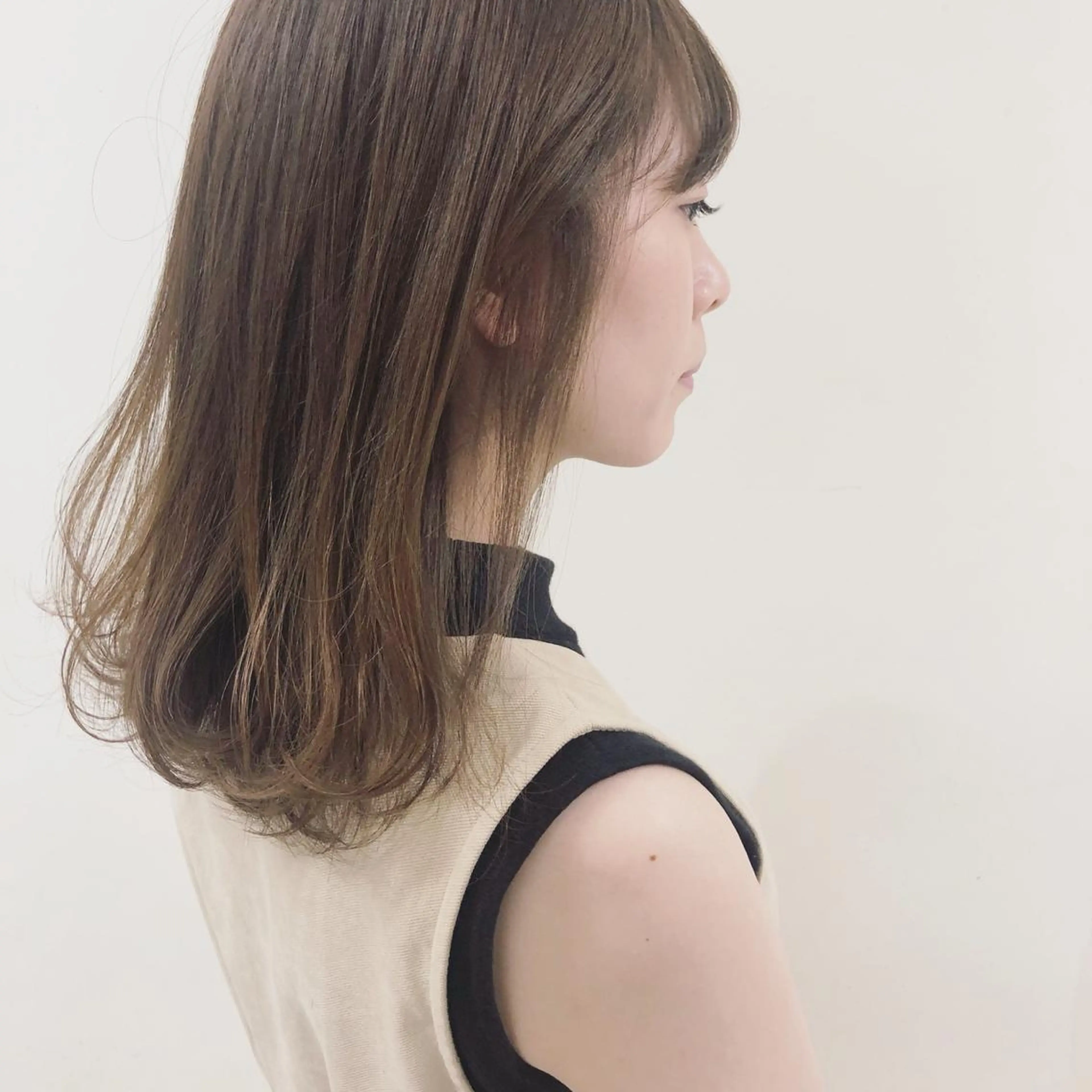 セミロング カラー ボブ/パーマ 古家 佑真のヘアスタイル