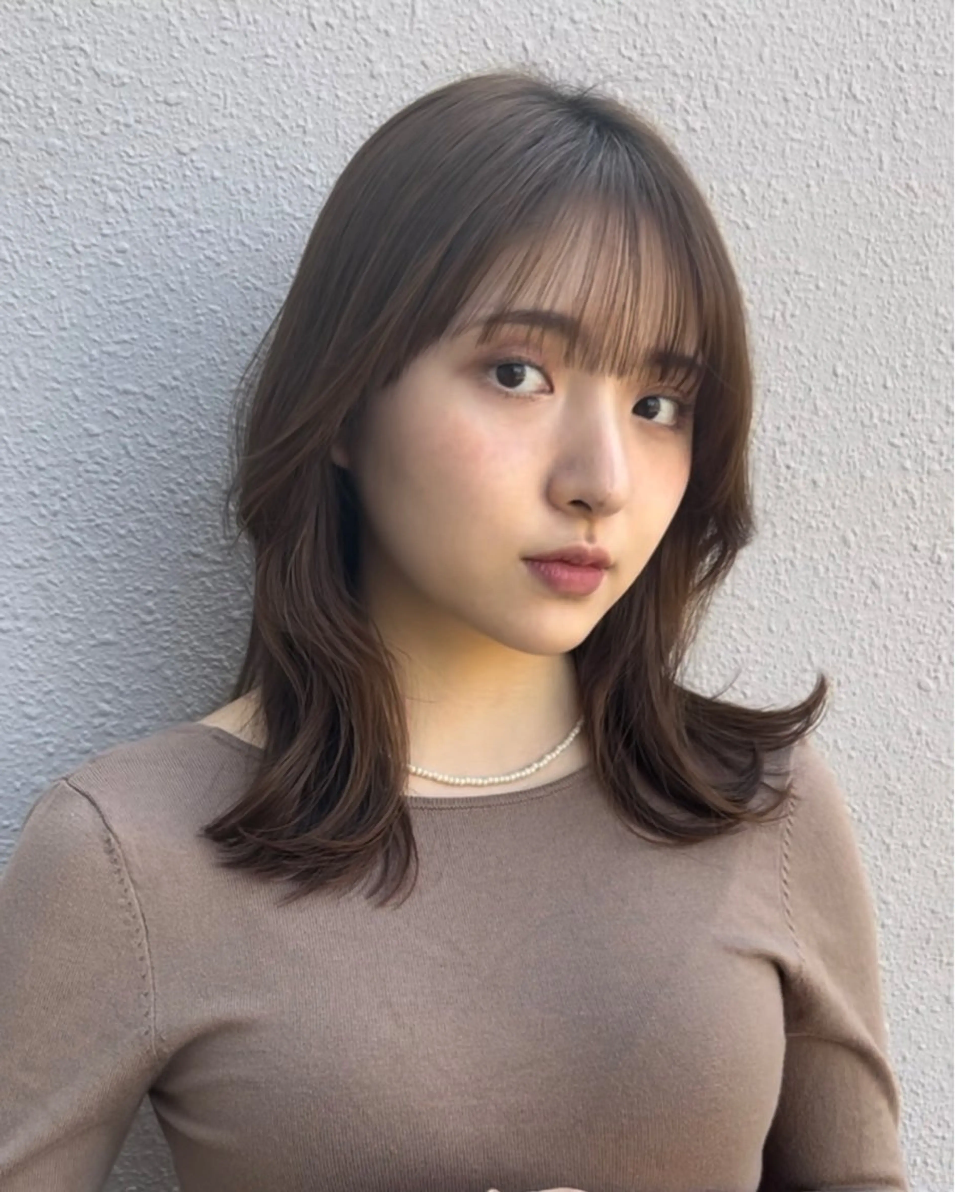 ミディアム タンバルモリパーマ 礒井メンキのヘアスタイル