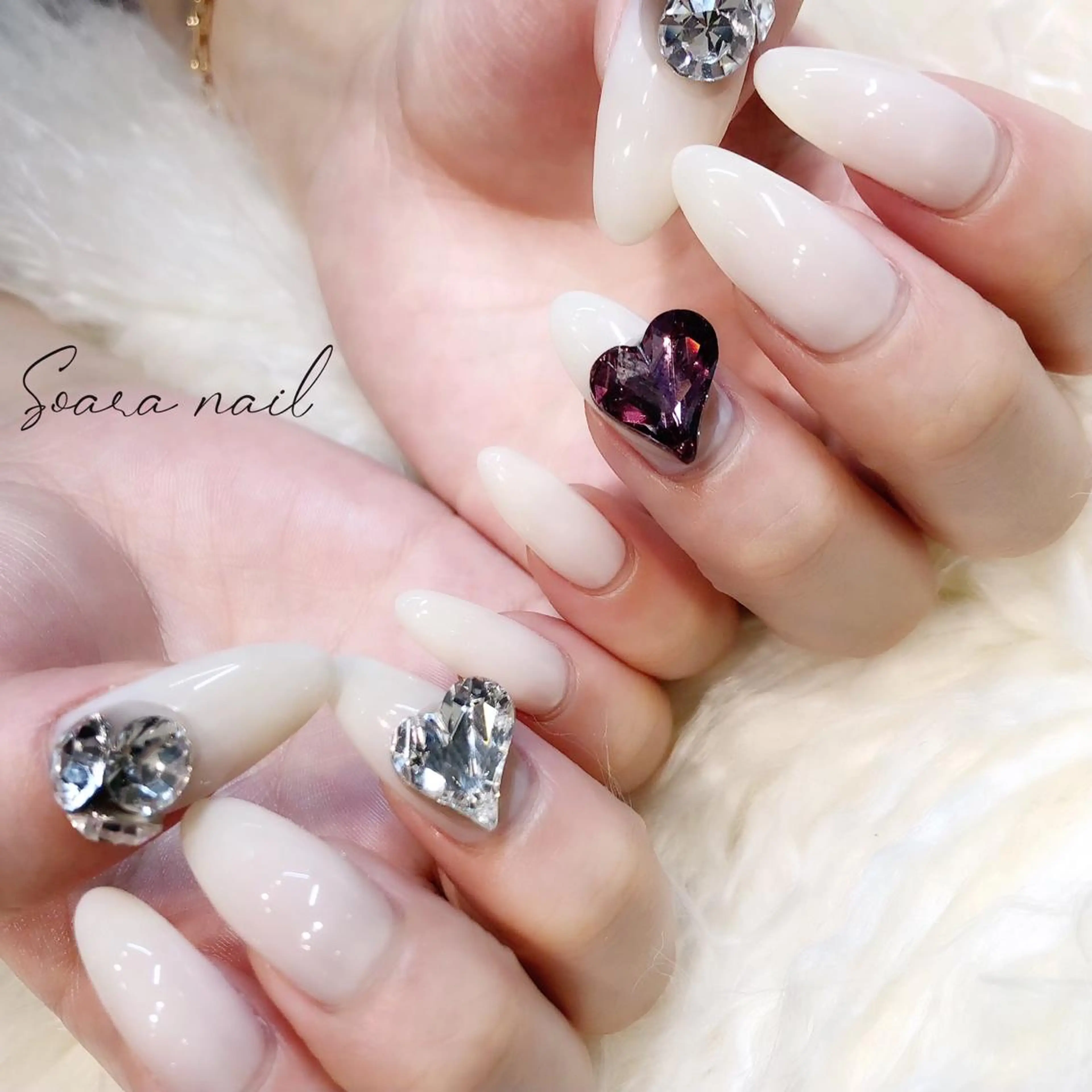 ネイル アートネイル 長さ出し スカルプネイル Salon Cleve所属・T. maoのネイルデザイン