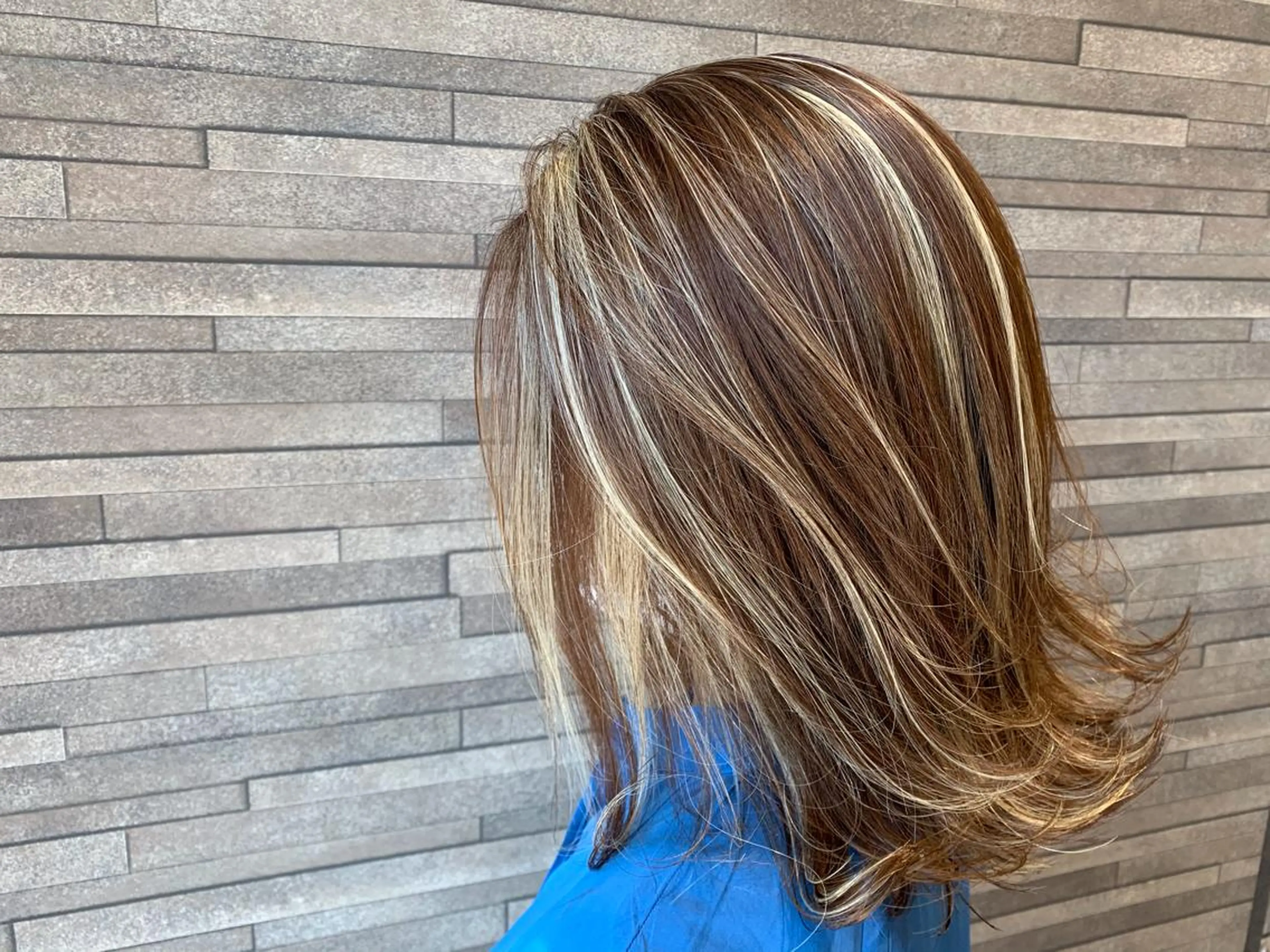 セミロング カラー Gain池下 レディースのヘアスタイル