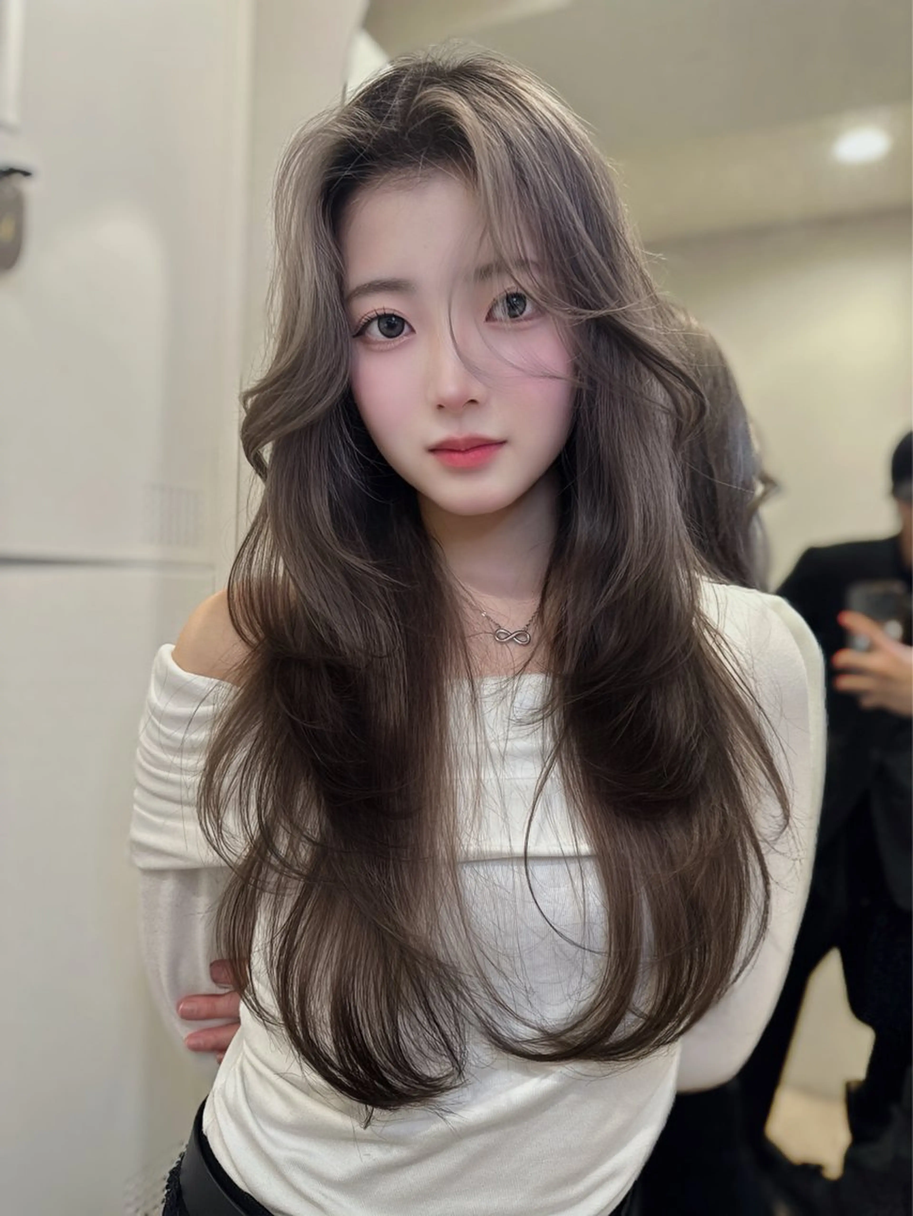 ロング 池袋/韓国/レイヤー 髪質改善/村上けいとのヘアスタイル