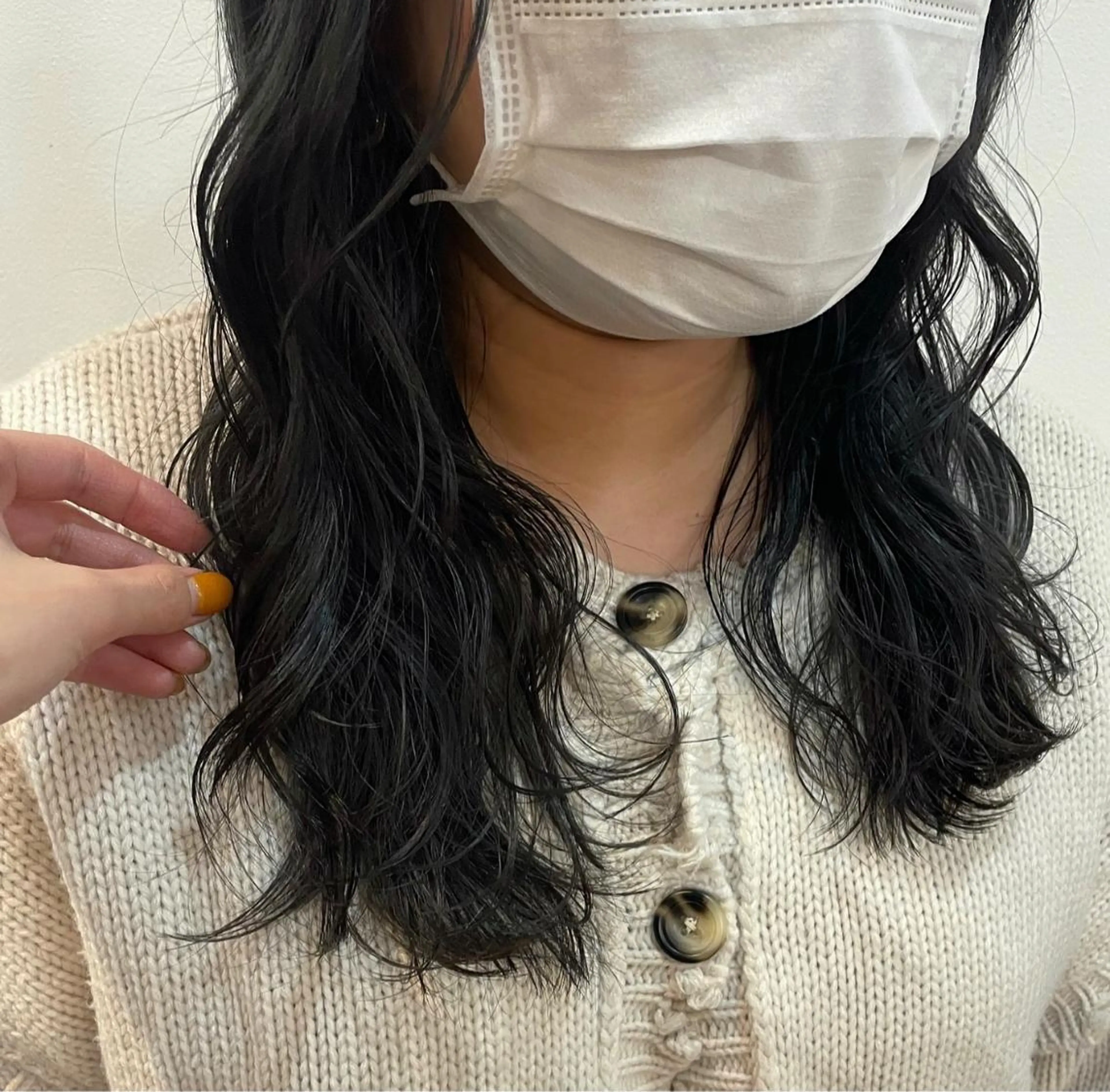 セミロング カラー 透明感カラー chiharu ボブ/レイヤーのヘアスタイル