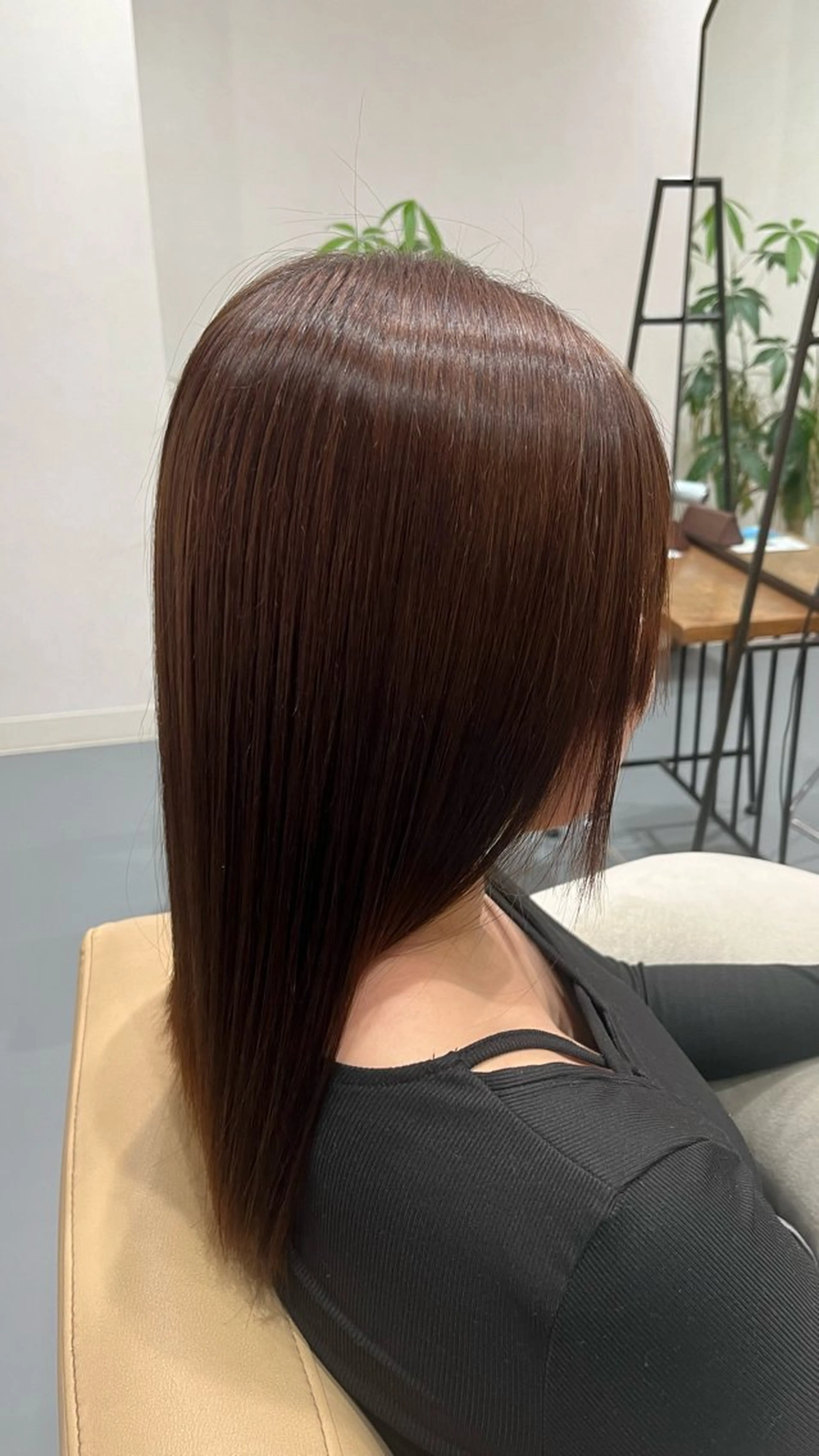 ロング 縮毛矯正 米澤 奈央のヘアスタイル