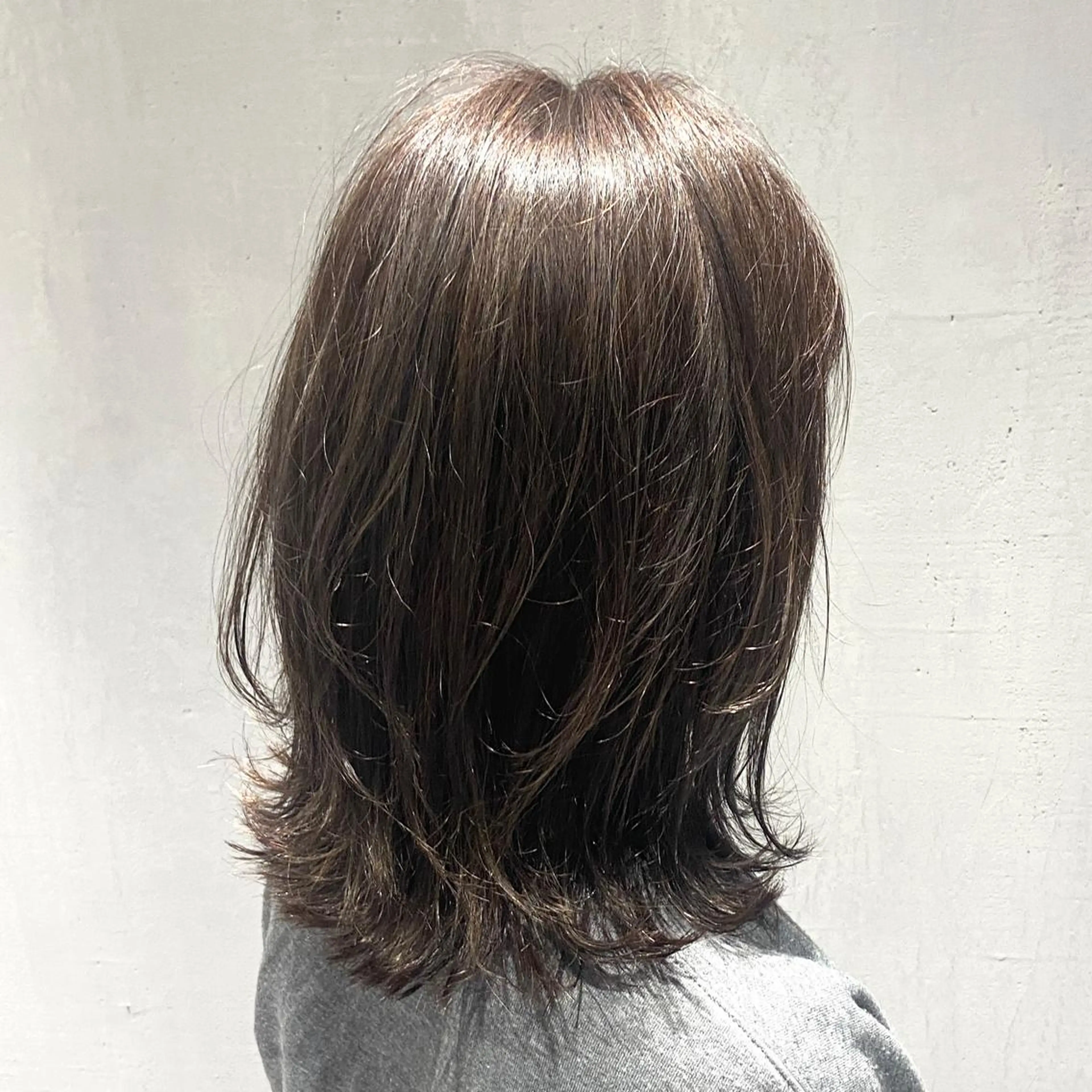 ミディアム カラー ハイライトカラー ハイライト カット ヘアカラー matka白髪ぼかし 大人ヘア/KEIKOのヘアスタイル