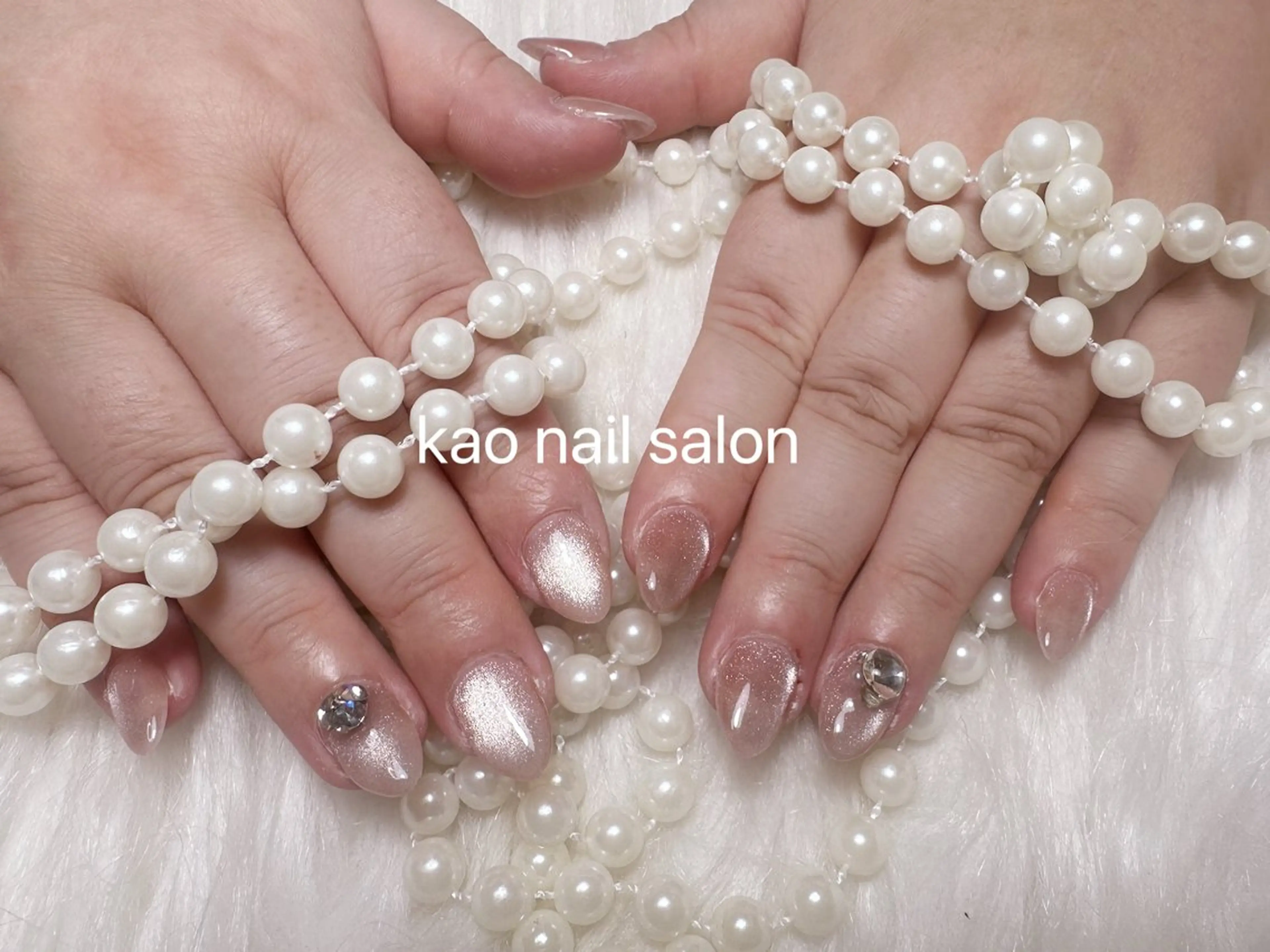 ネイル ハンドネイル kao nail マグネット/長さだしのネイルデザイン