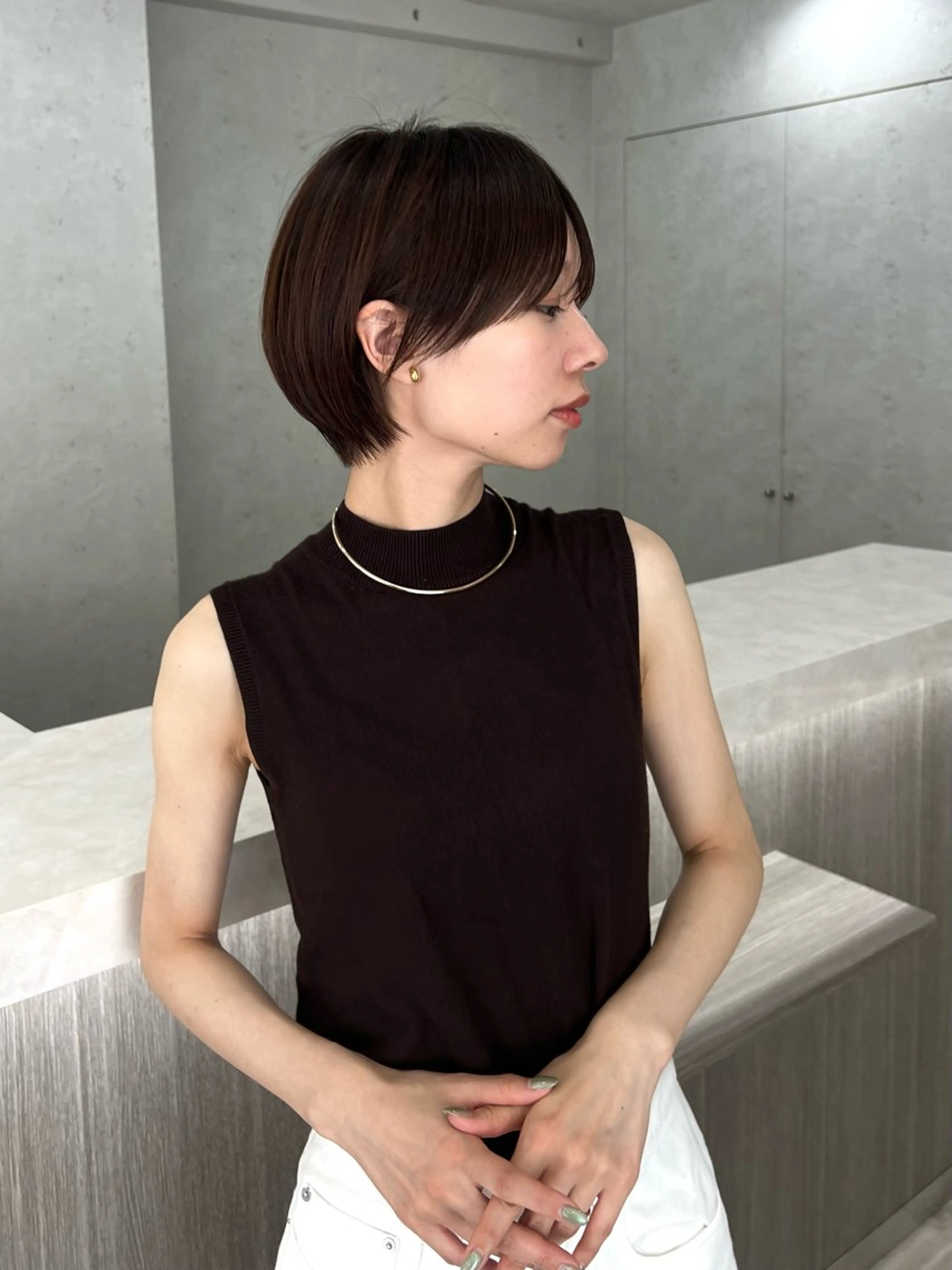 ショート 年齢悩みを全て解消/ 白髪と癖毛 松本雄光のヘアスタイル