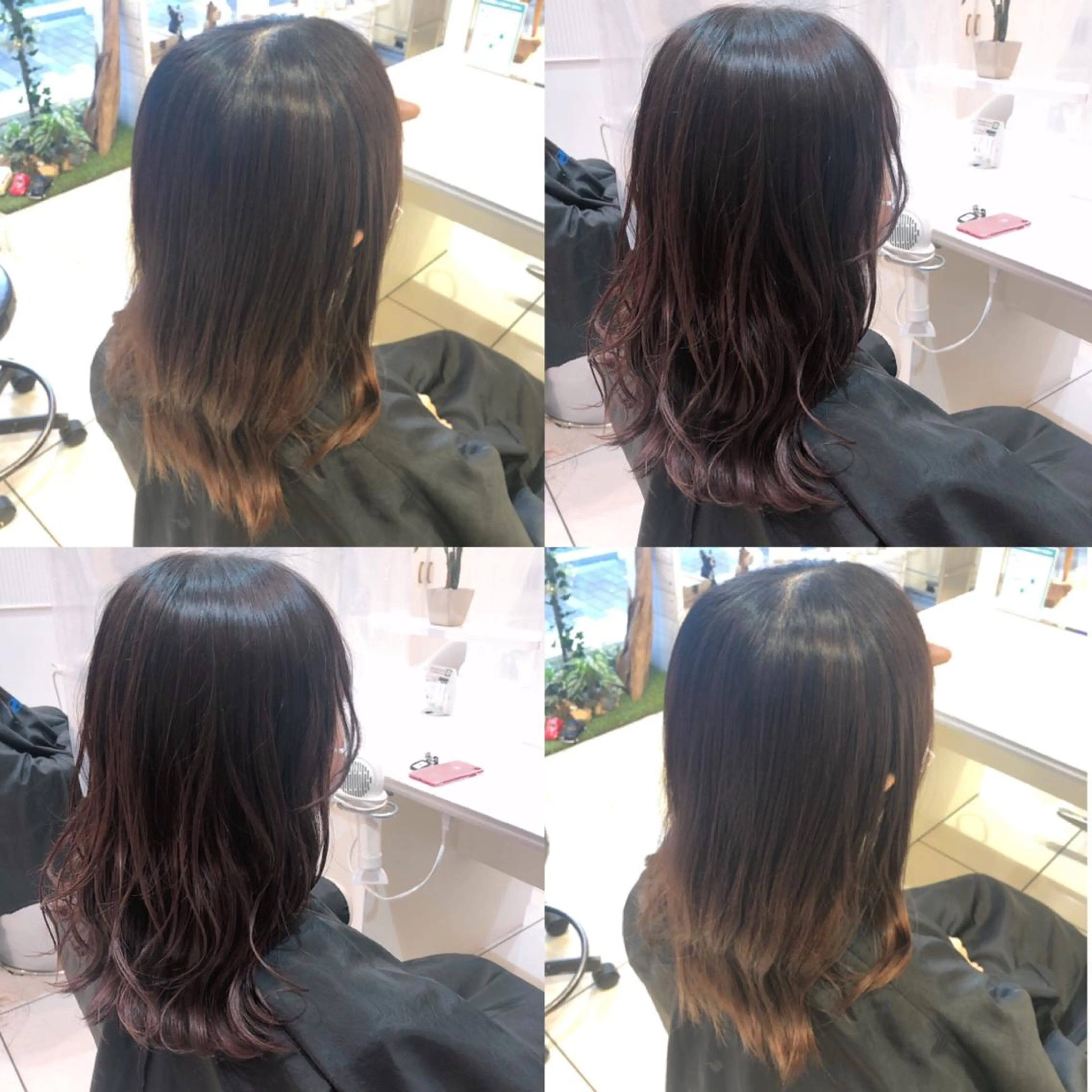 セミロング カラー 透明感カラー mahiro 🦎のヘアスタイル