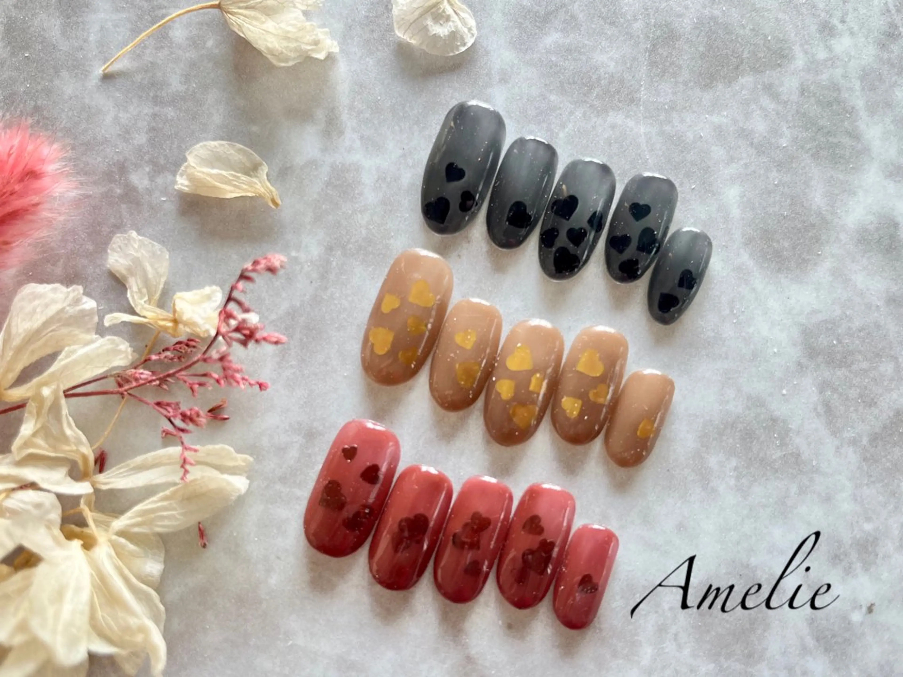 ネイル ハート yo koのネイルデザイン