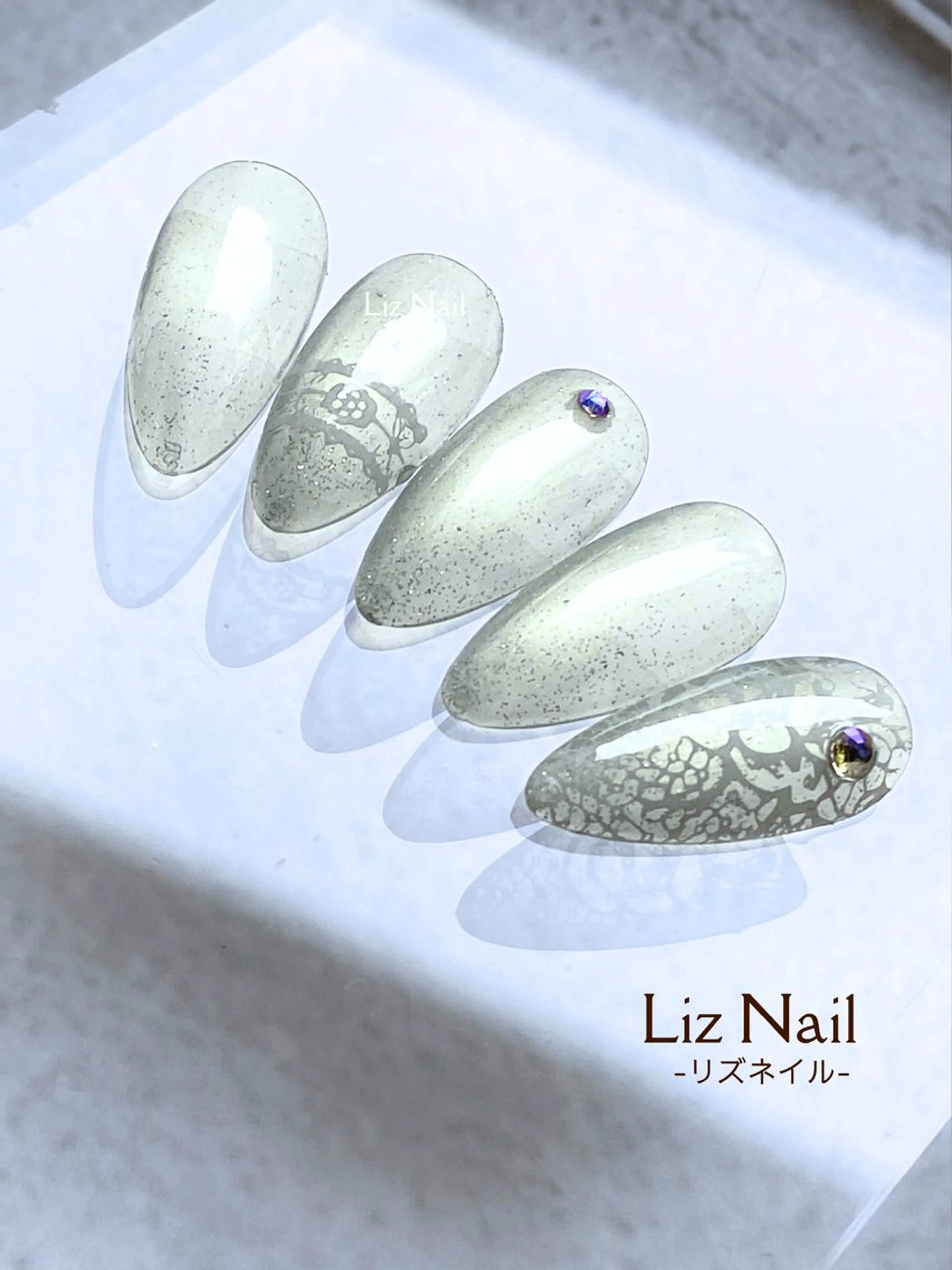 ネイル レース 夏ネイル ネイリストR 吉祥寺のネイルデザイン