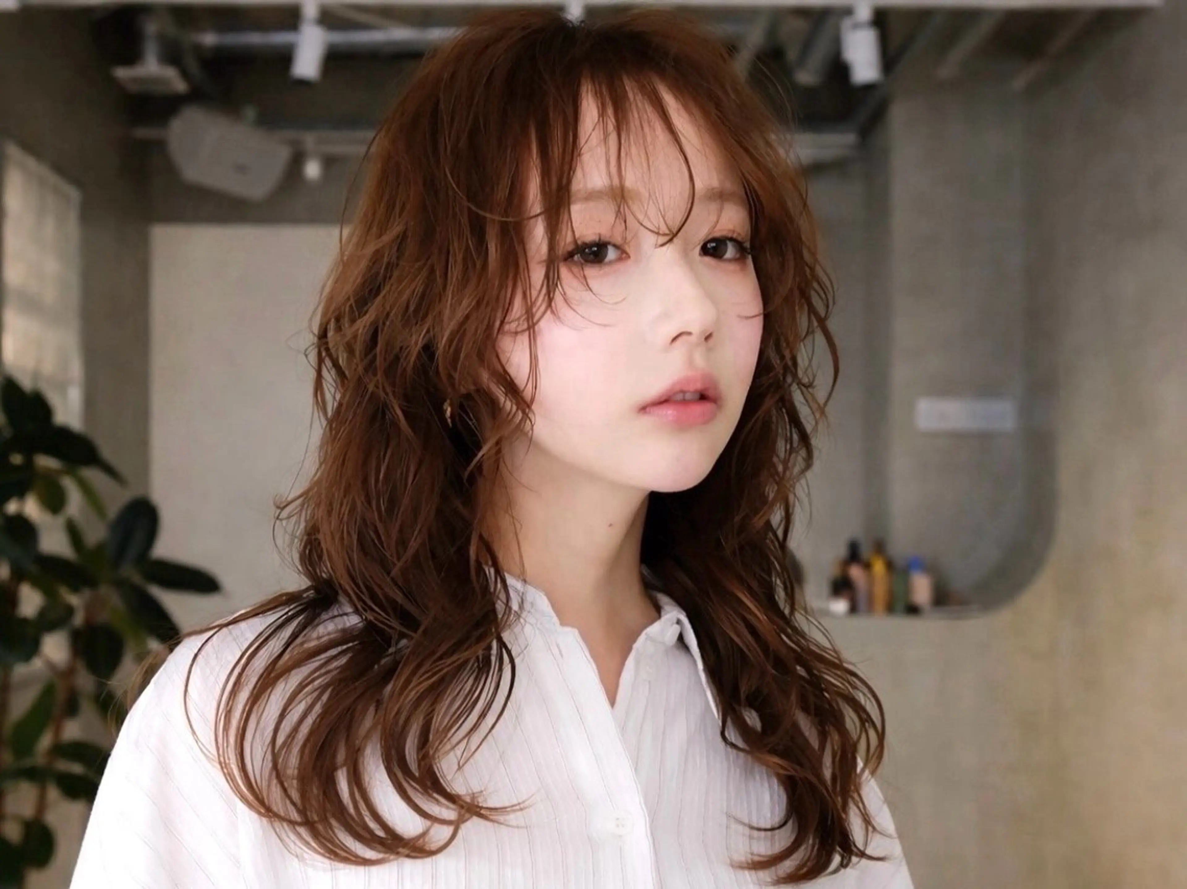 ロング レディース／メンズ パーマ特化／内山遥斗のヘアスタイル