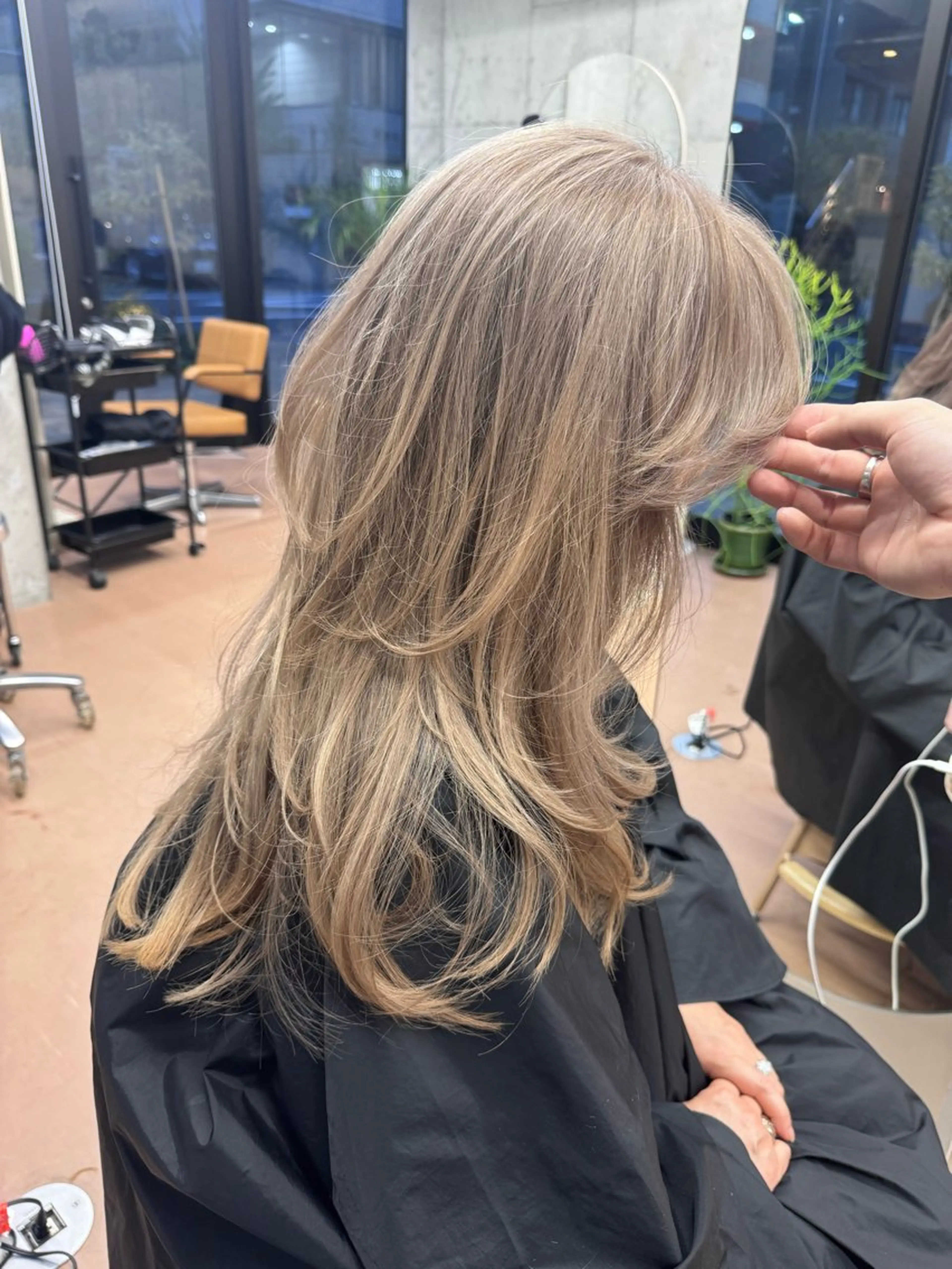 ロング レイヤーカットモデル 募集/藤原一真のヘアスタイル