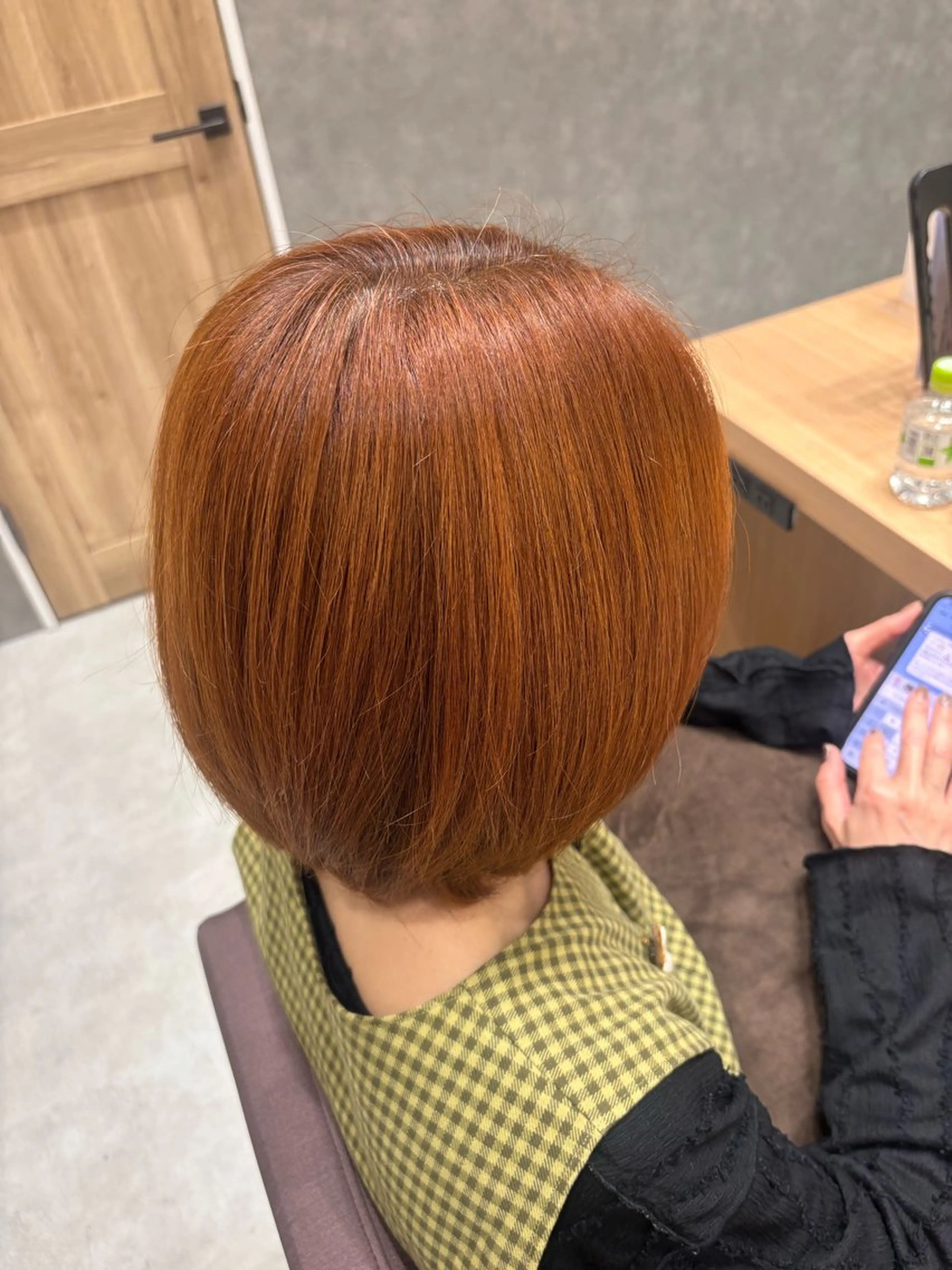 カラー ブラウンカラー オレンジ オレンジブラウン 透明感カラー/艶髪 MOMOのヘアスタイル