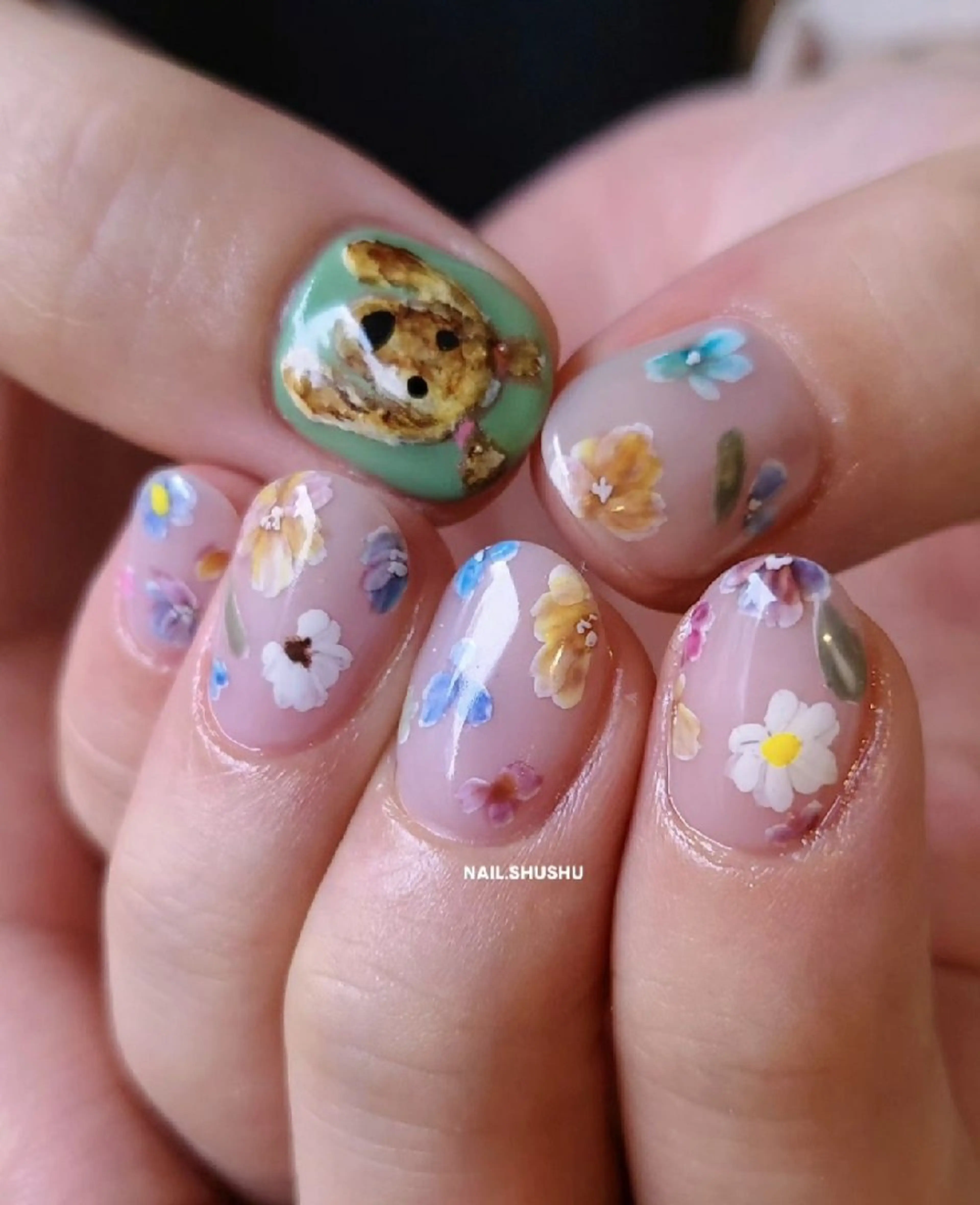 ネイル 3dパーツ/流行り 👧shushu❤️のネイルデザイン
