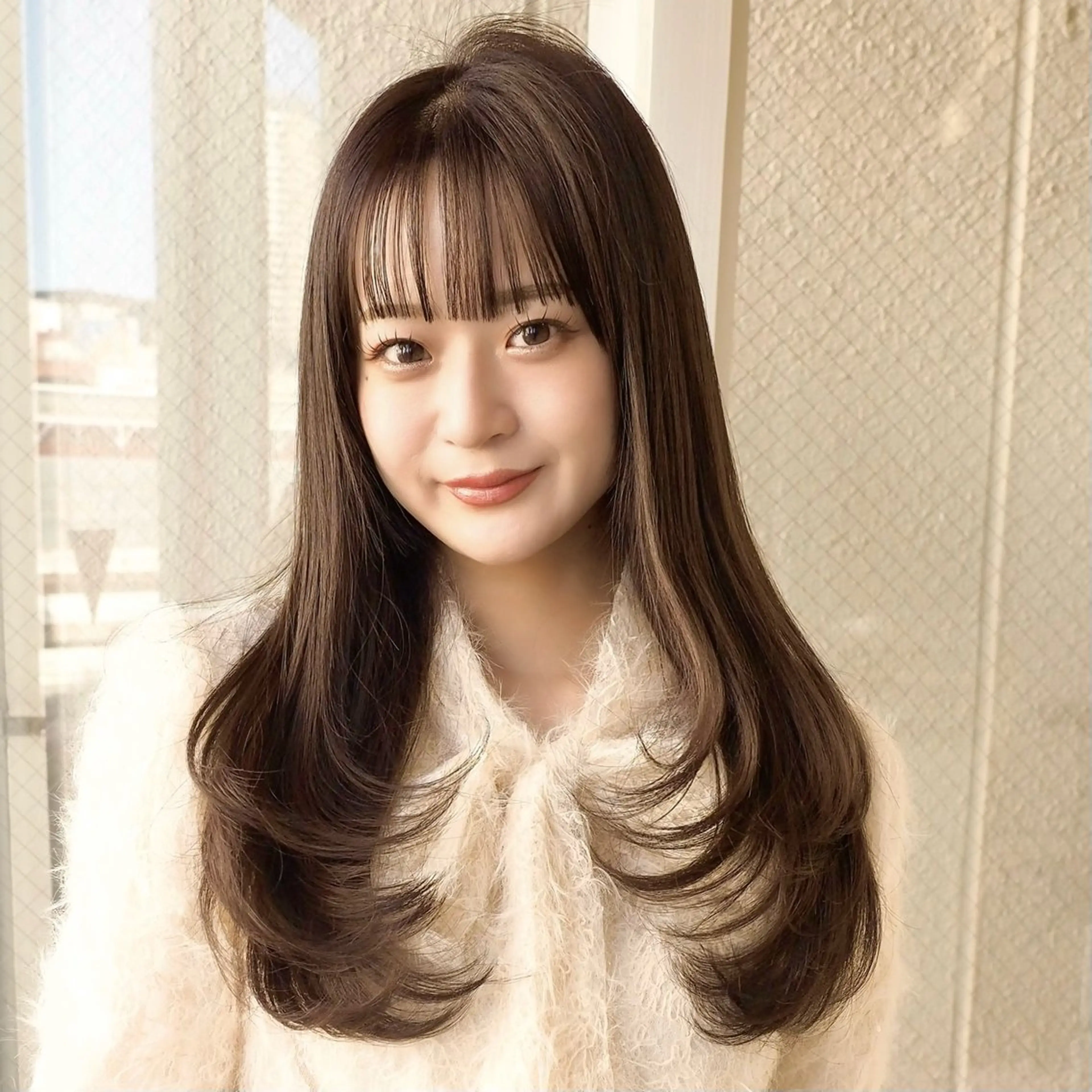 ロング カラー ベージュカラー ブラウンカラー ブラウンベージュ レイヤーカット カット ヘアカラー トリートメント ボブ・レイヤーカット 吉敷航一のヘアスタイル