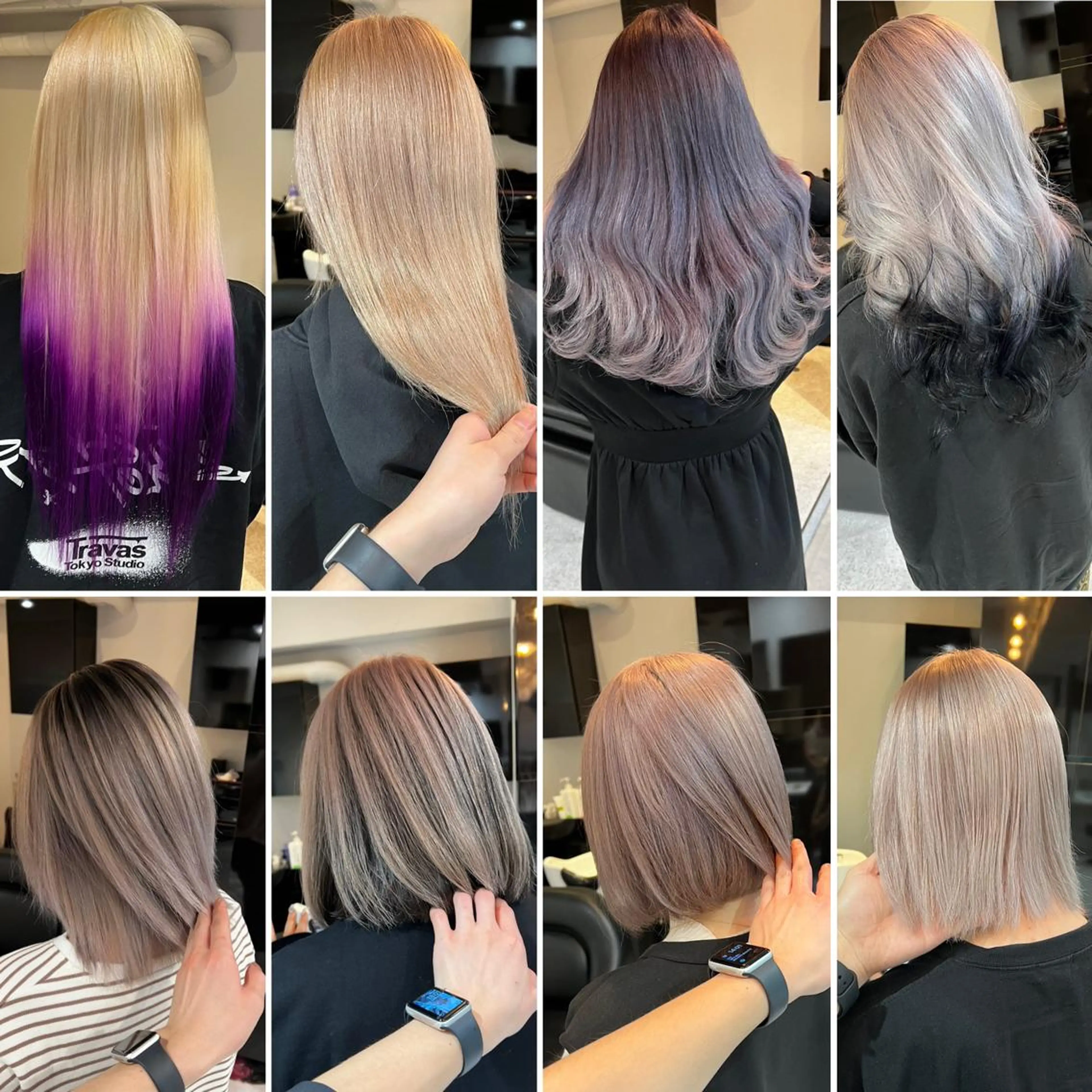ミディアム カラー デザインカラー ハイトーンカラー ヘアカラー PSY(サイ)池袋 金田尚久🎨のヘアスタイル