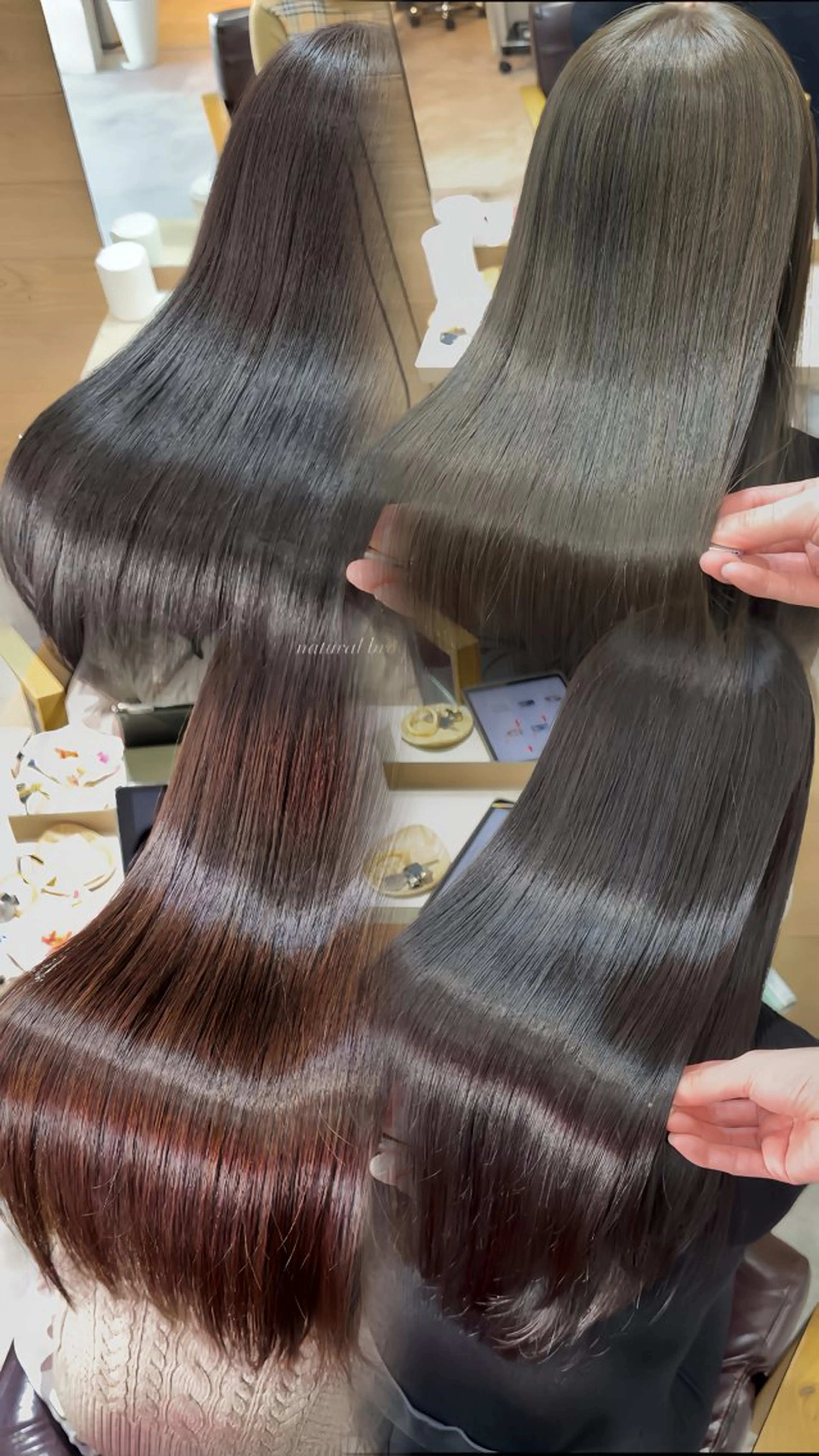 ロング カット ヘアカラー トリートメント クワハタ ショウタのヘアスタイル