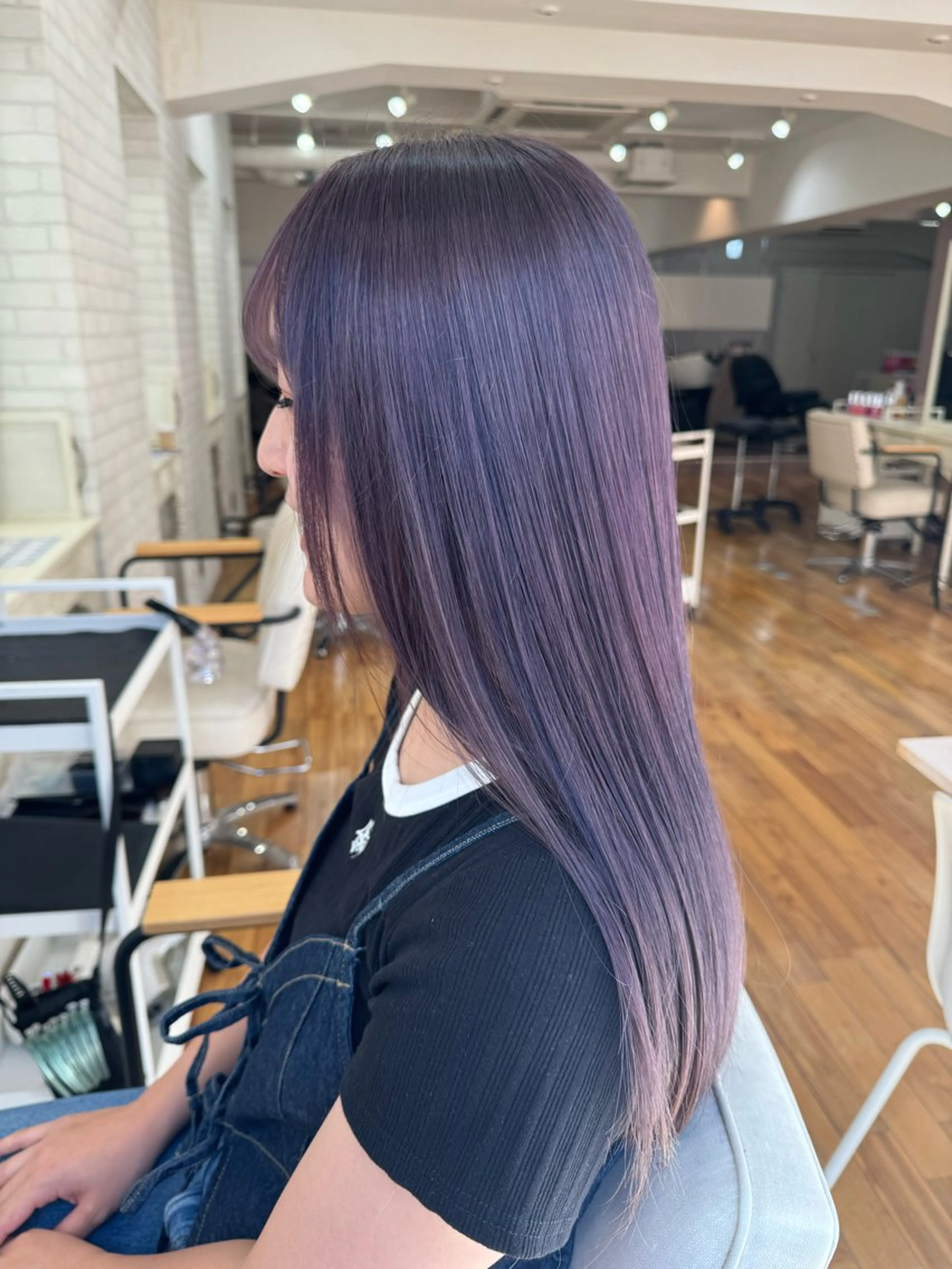 セミロング カラー カラー特化型美容師 保住のヘアスタイル