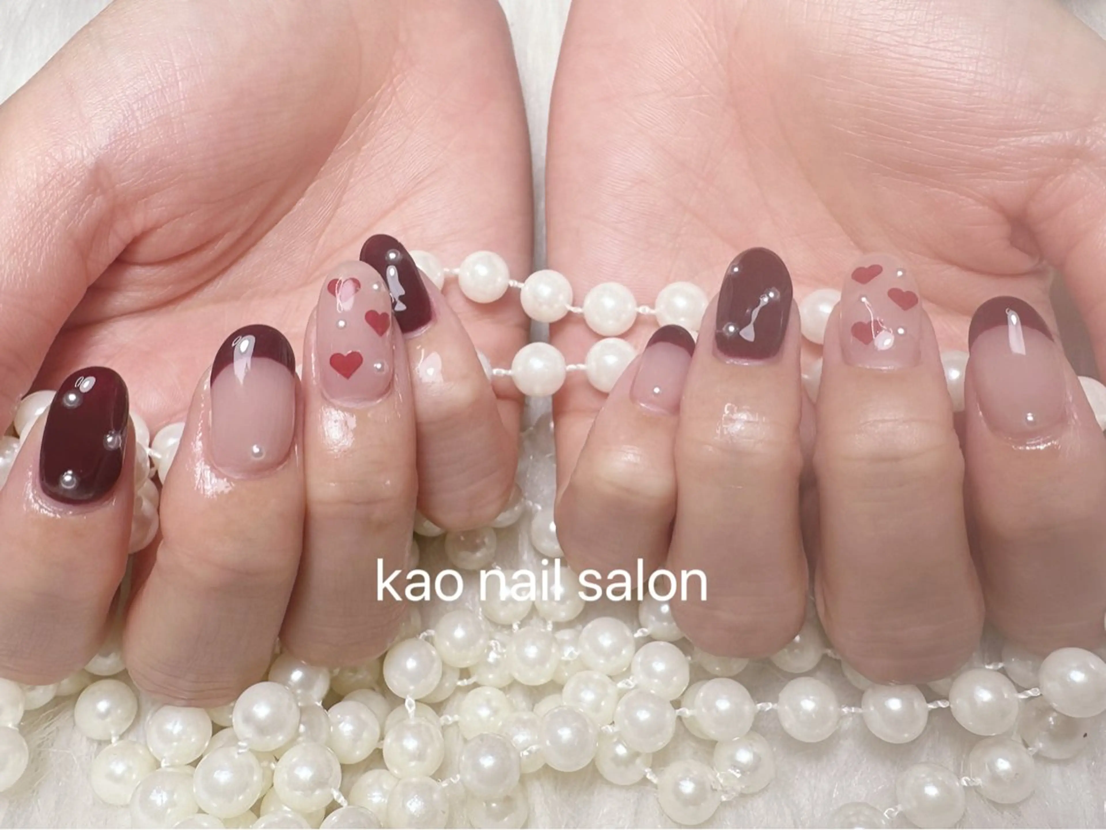 ネイル ハンドネイル kao nail マグネット/長さだしのネイルデザイン