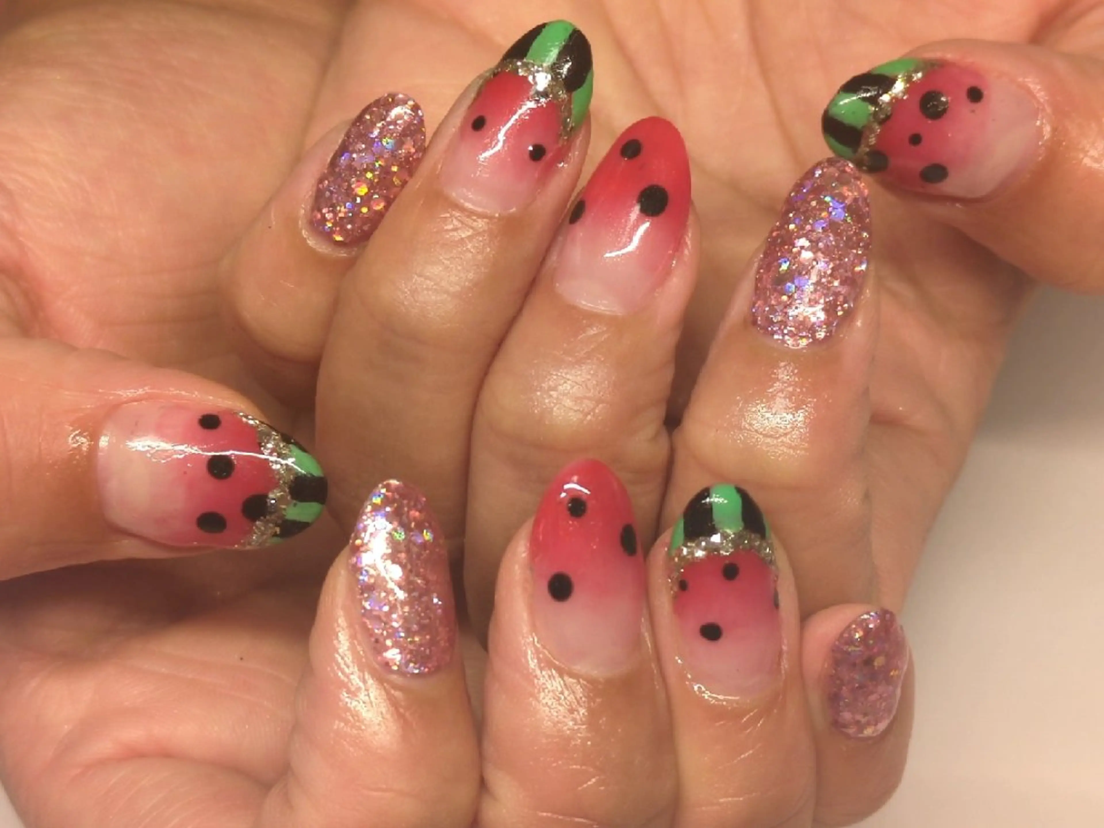 ミディアム AQUA nailのネイルデザイン